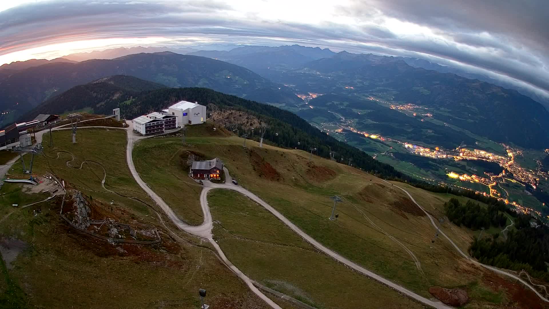 Kronplatz peak Ski resort | view to Bruneck