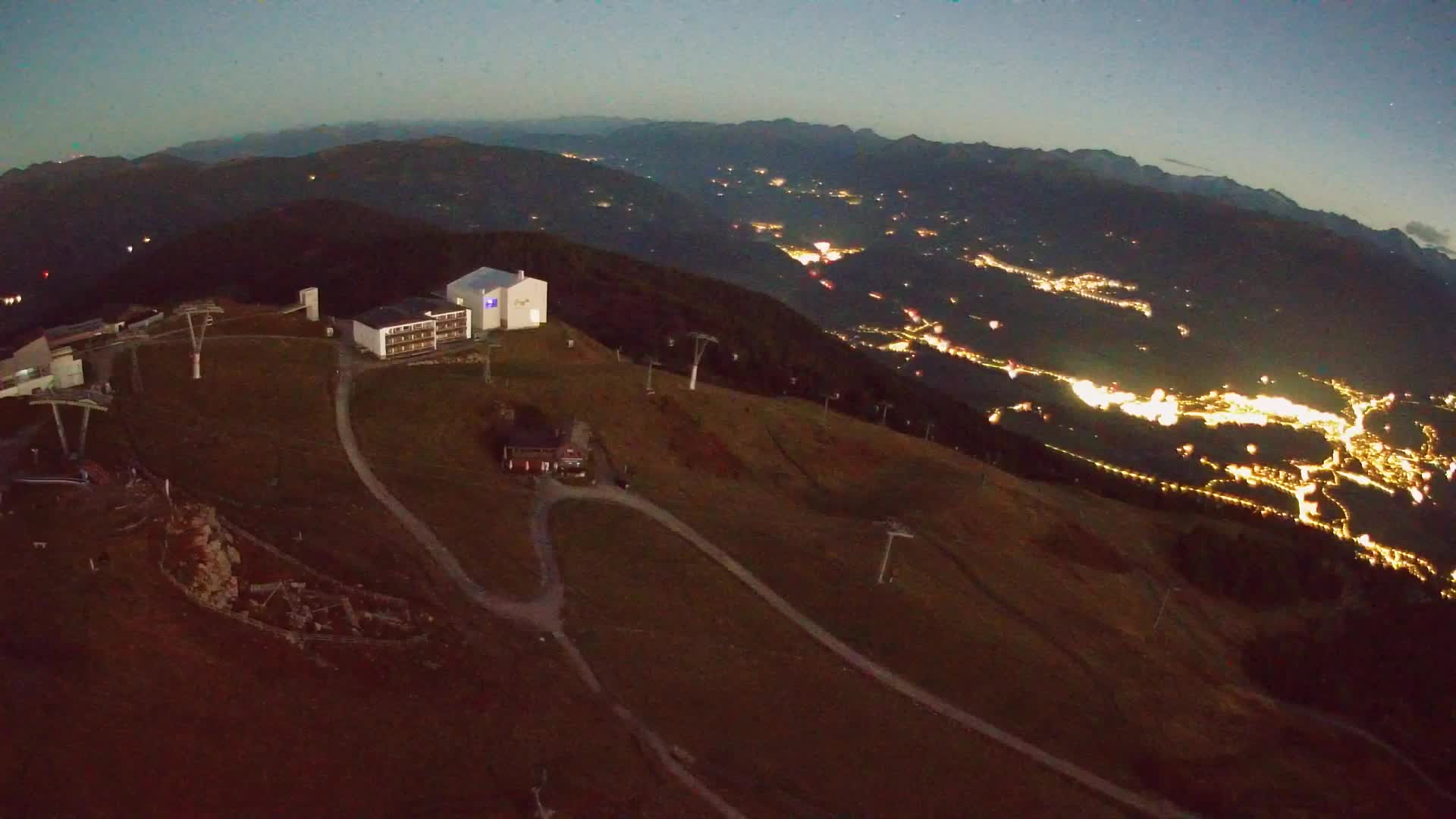 Station de ski Kronplatz sommet | vue sur Brunico