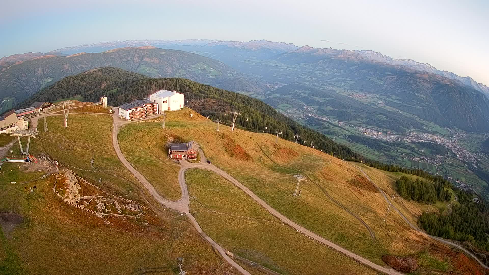 Kronplatz peak Ski resort | view to Bruneck
