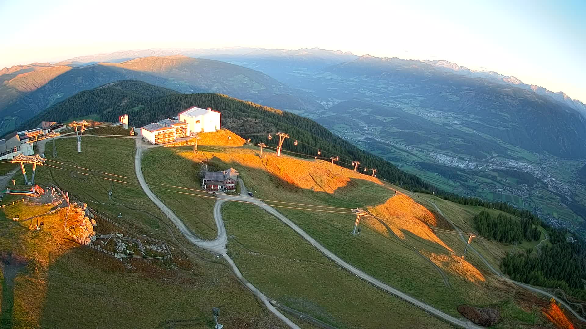 Kronplatz peak Ski resort | view to Bruneck