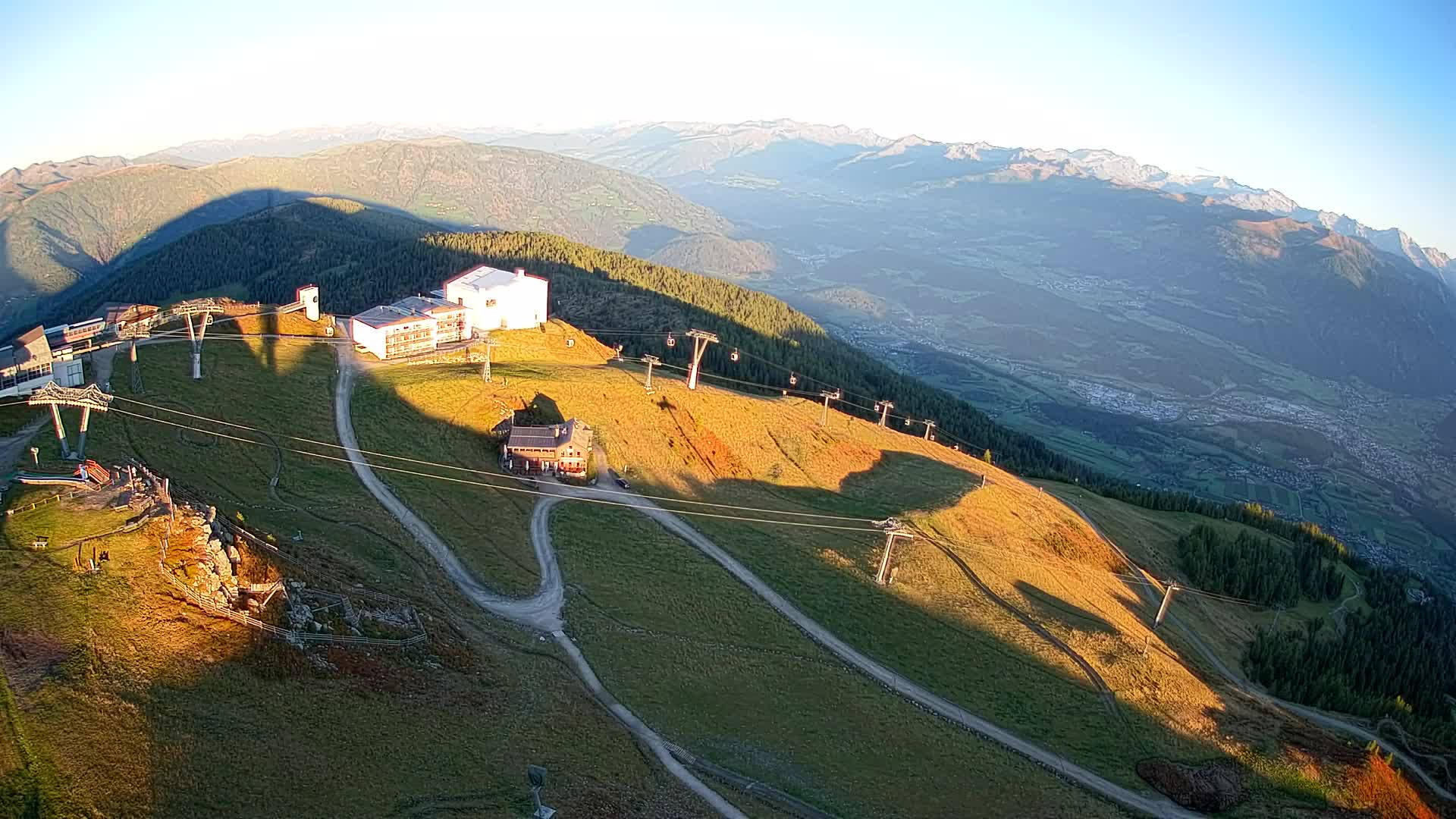 Stazione sciistica di Plan de Corones | vista su Brunico