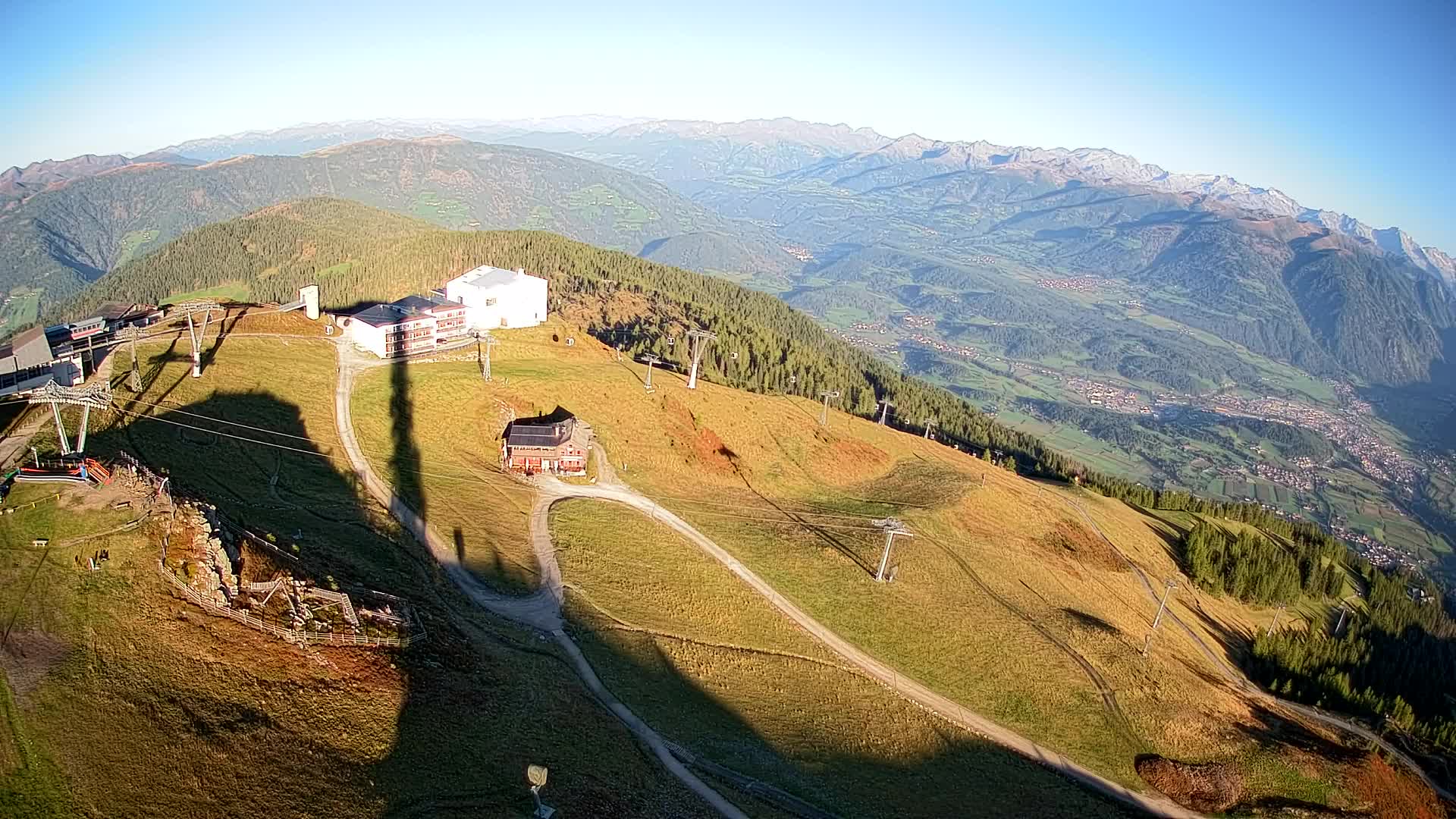 Kronplatz peak Ski resort | view to Bruneck