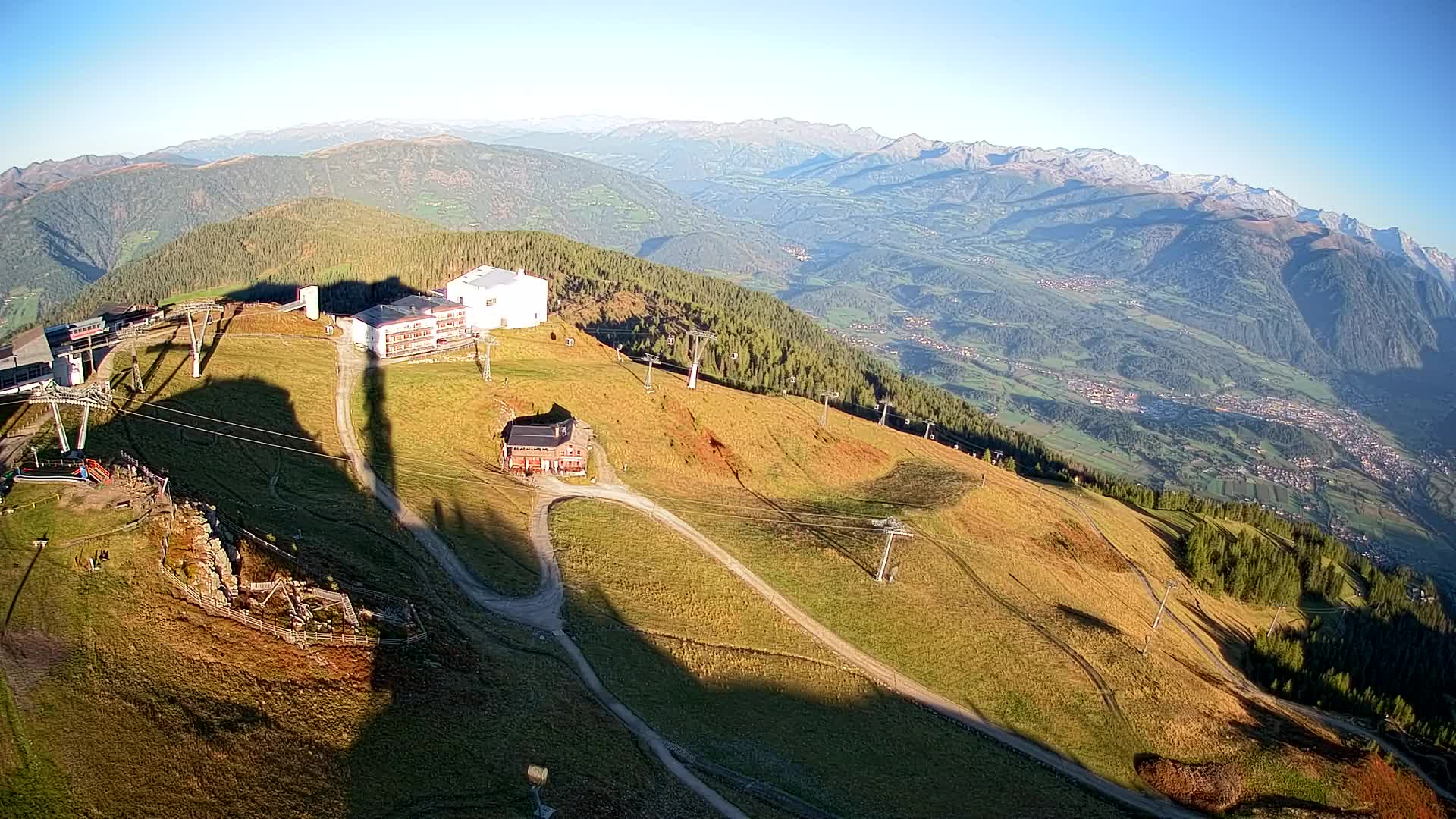 Kronplatz peak Ski resort | view to Bruneck