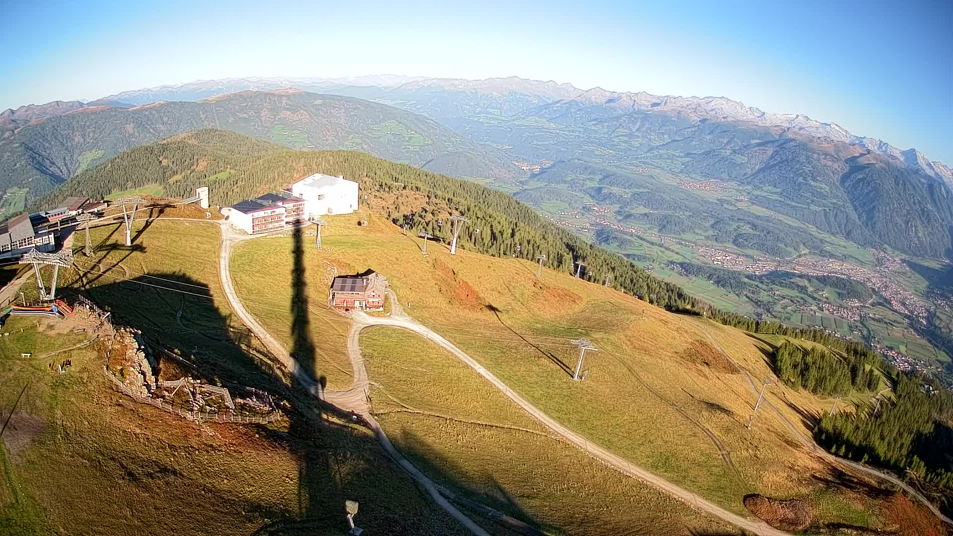 Station de ski Kronplatz sommet | vue sur Brunico