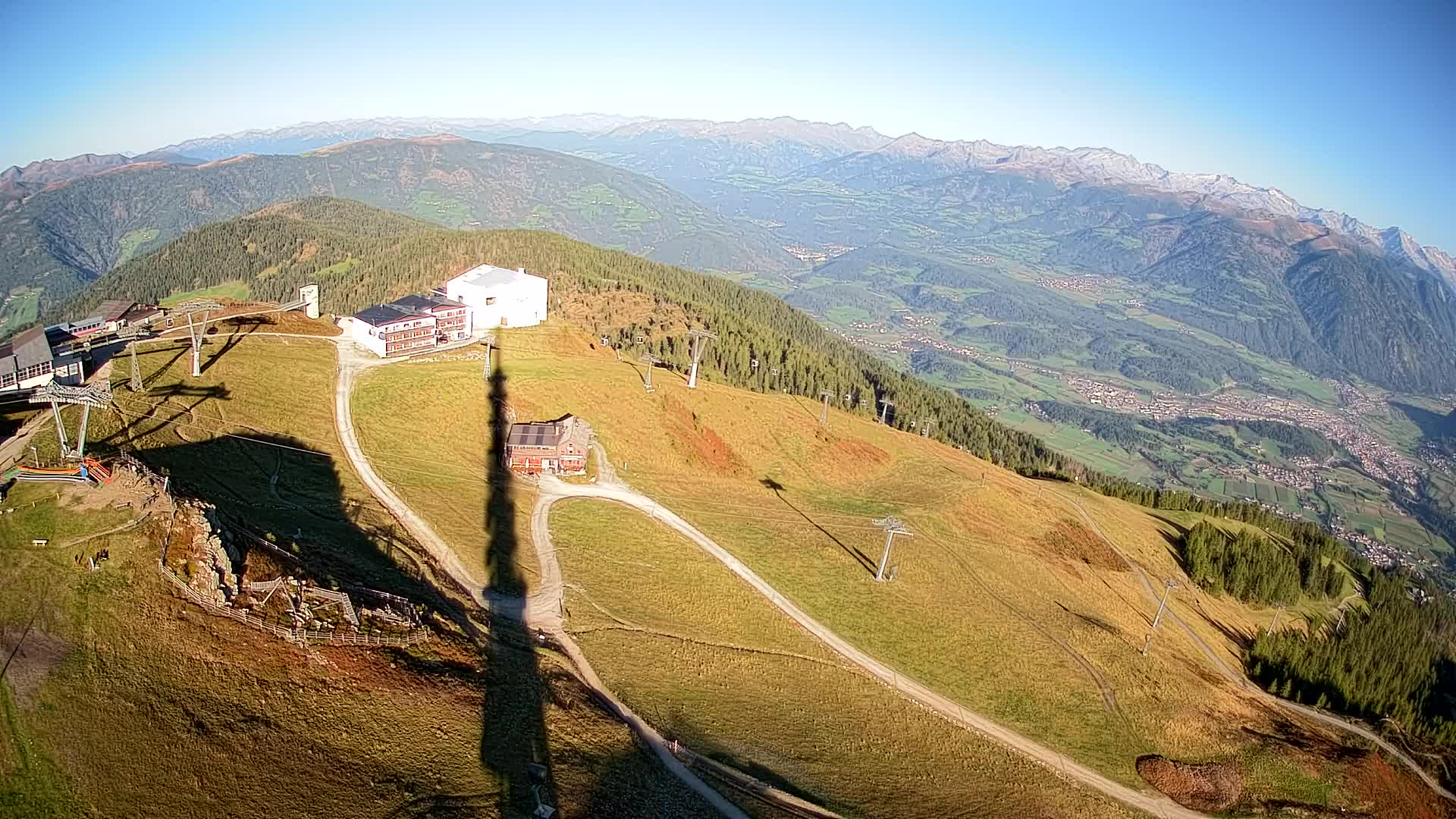 Station de ski Kronplatz sommet | vue sur Brunico