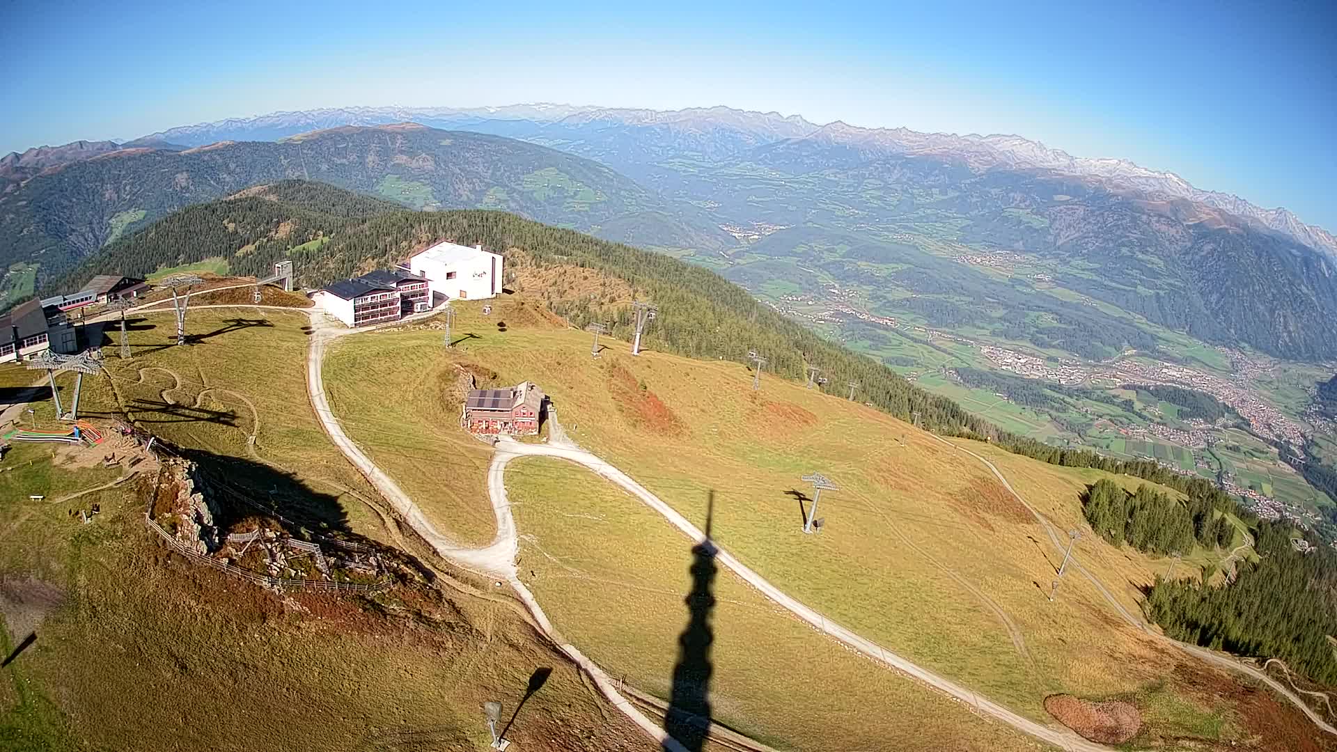 Skigebiet Kronplatz Gipfel | Blick auf Bruneck