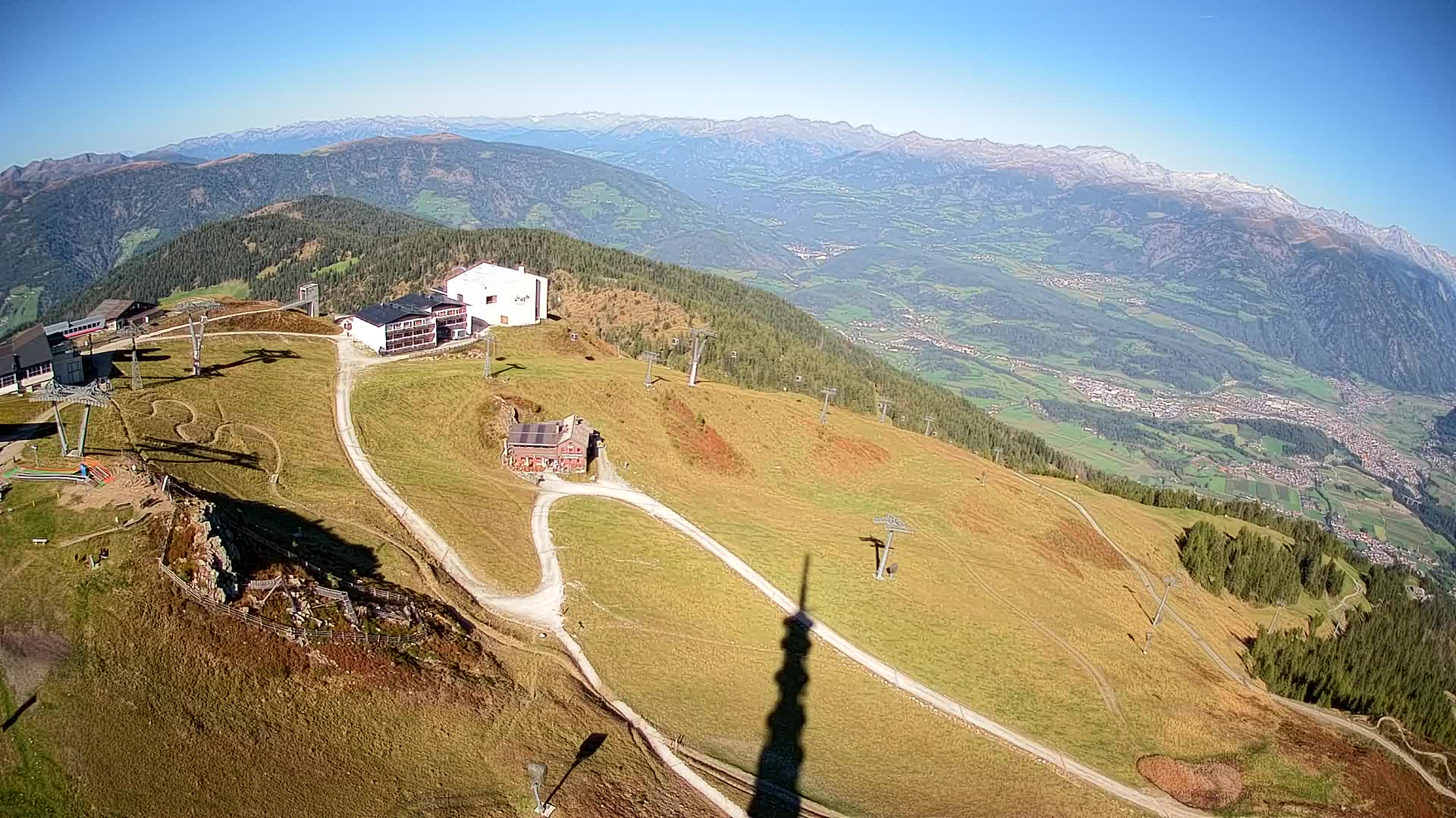 Station de ski Kronplatz sommet | vue sur Brunico