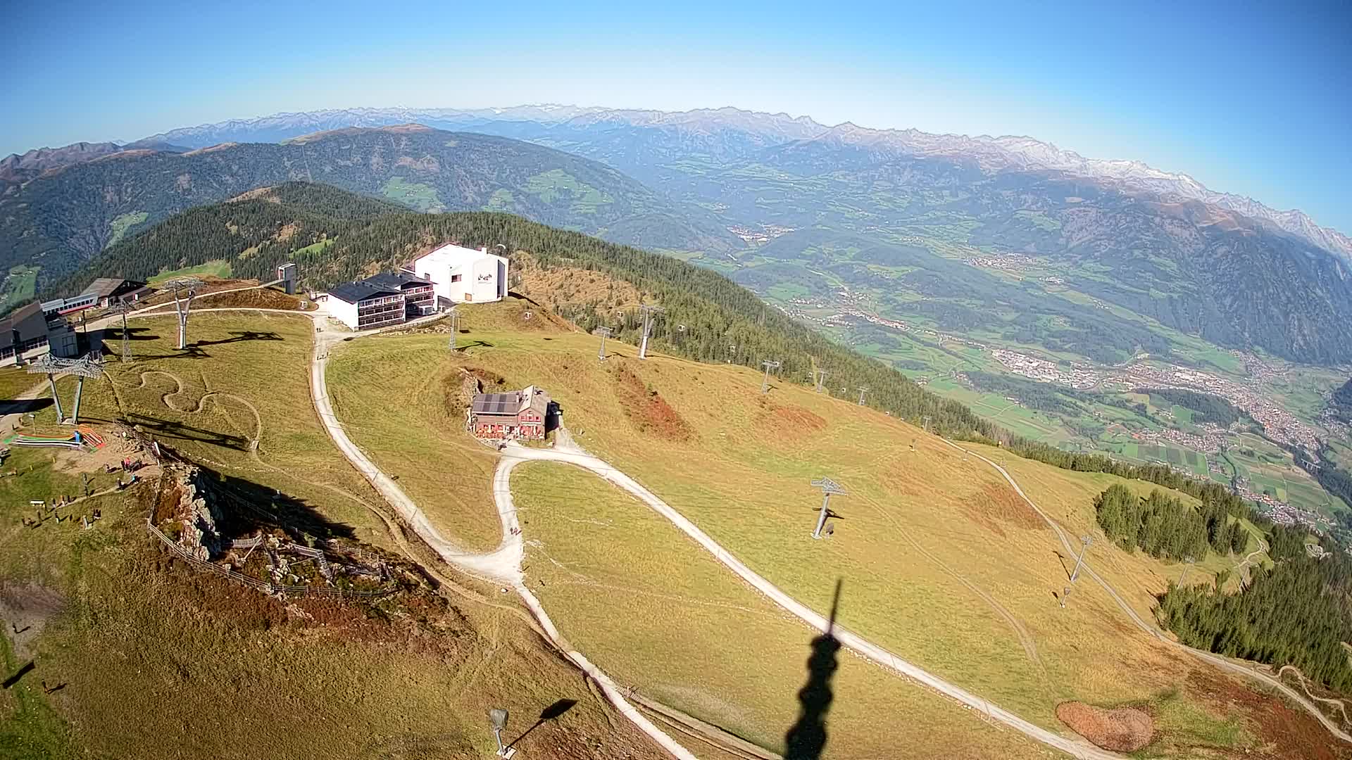 Skigebiet Kronplatz Gipfel | Blick auf Bruneck
