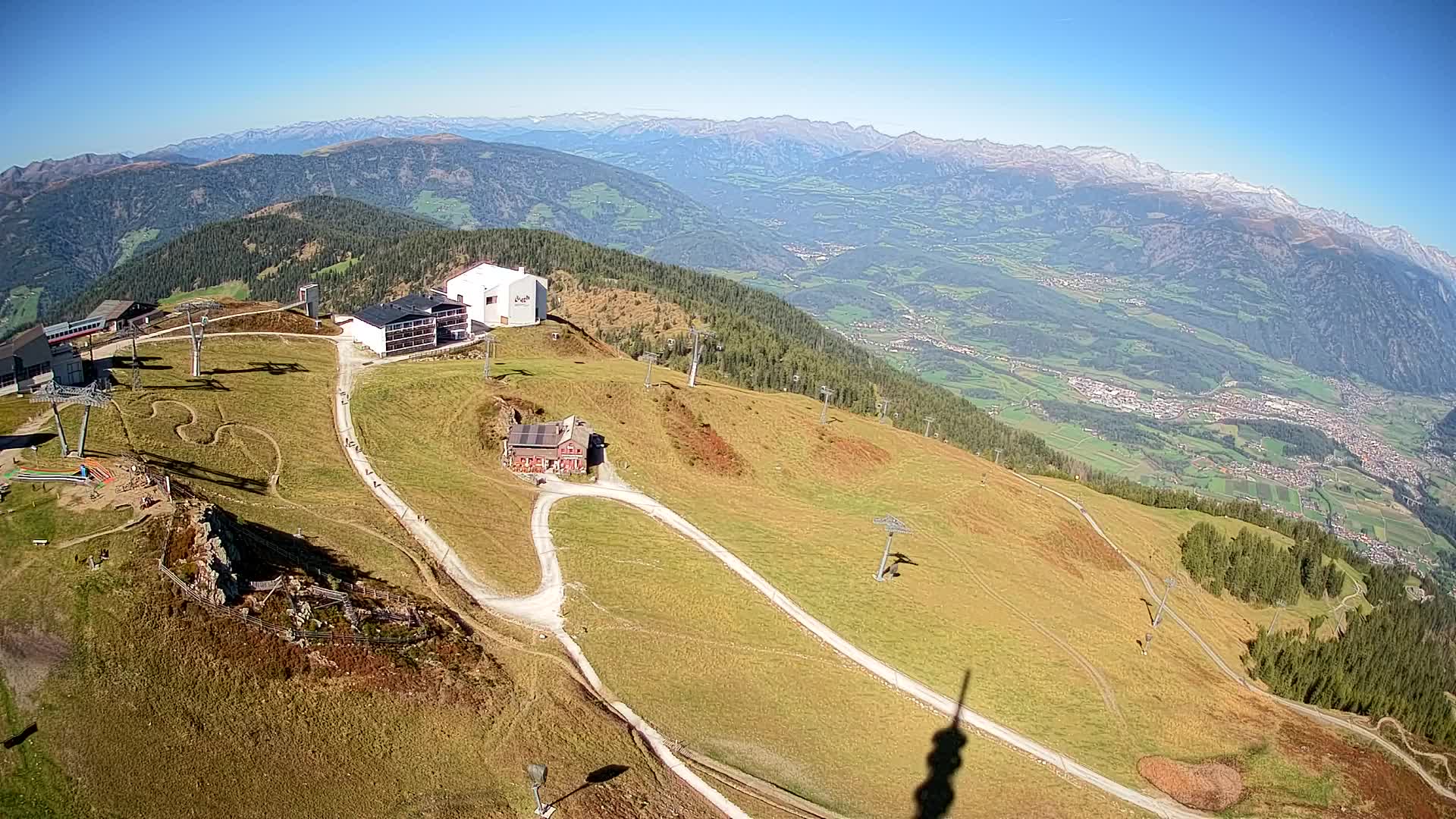 Station de ski Kronplatz sommet | vue sur Brunico