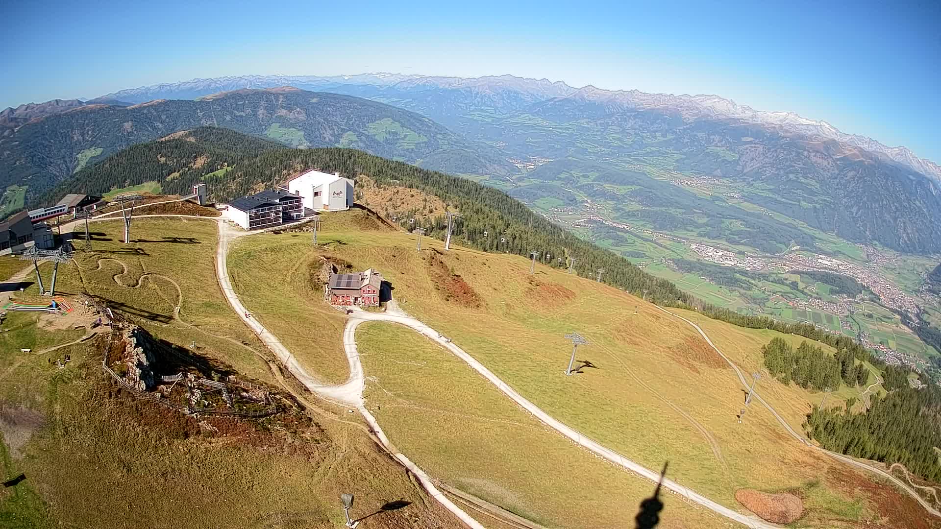 Station de ski Kronplatz sommet | vue sur Brunico