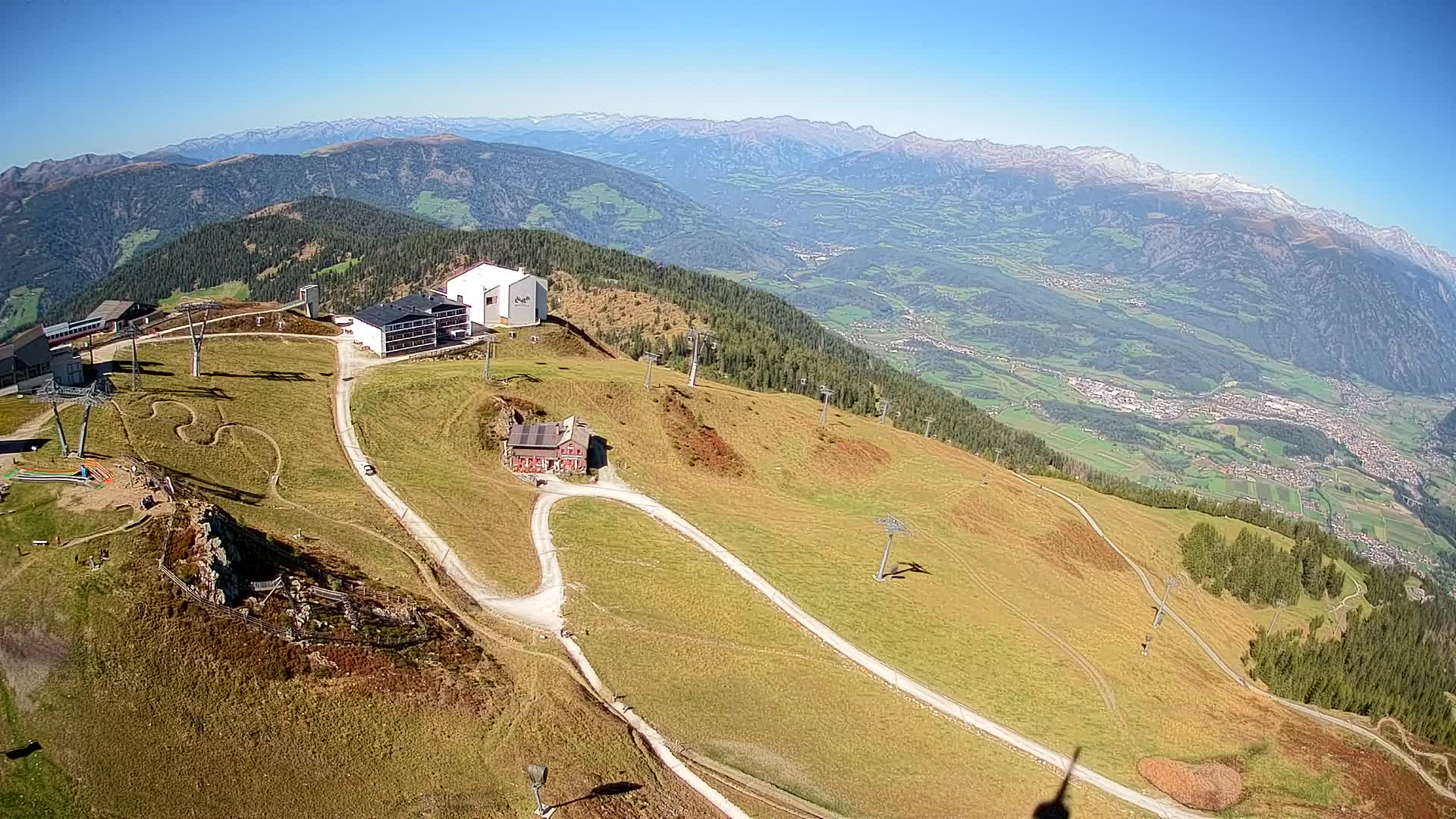 Station de ski Kronplatz sommet | vue sur Brunico