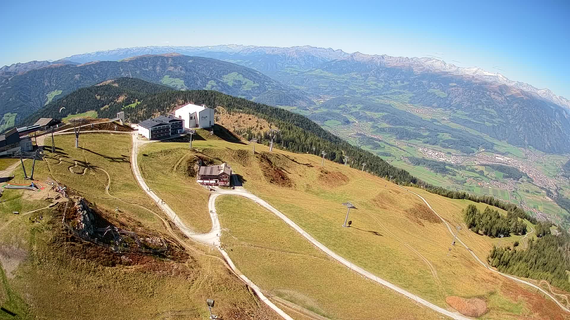 Kronplatz peak Ski resort | view to Bruneck