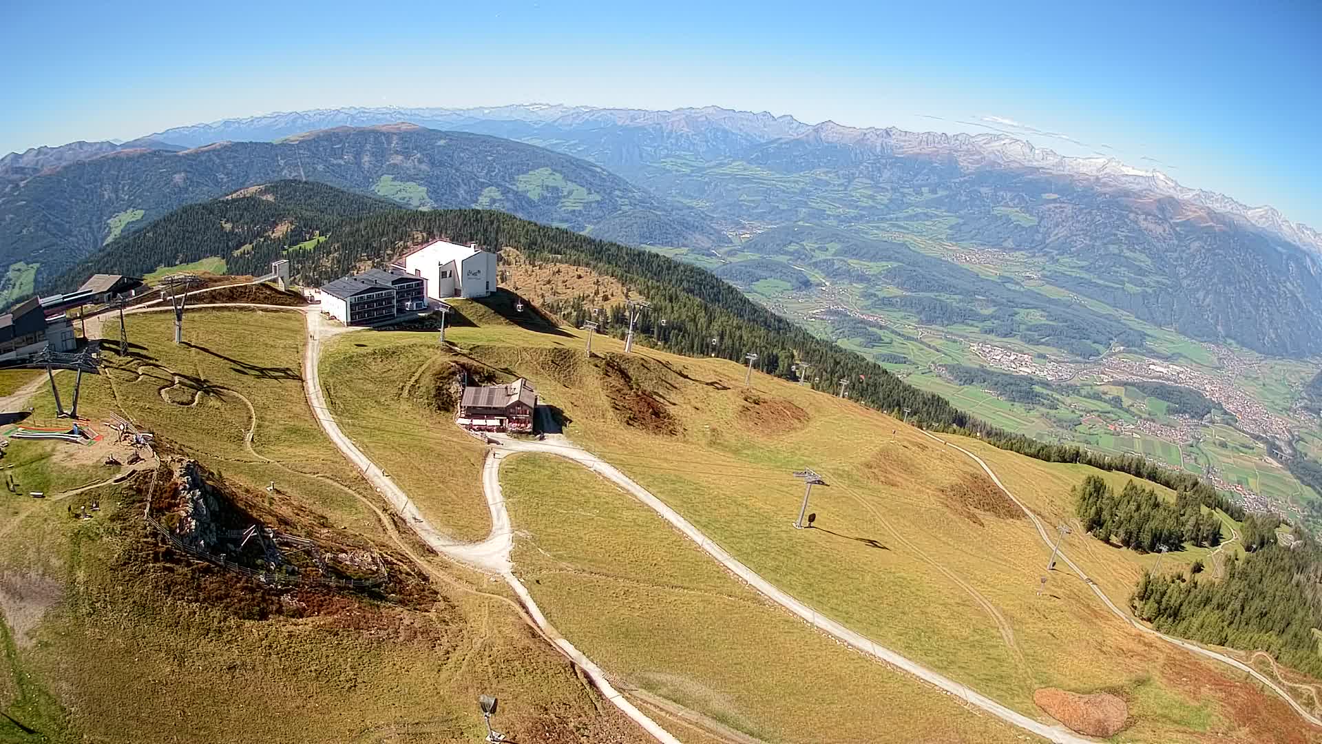 Station de ski Kronplatz sommet | vue sur Brunico