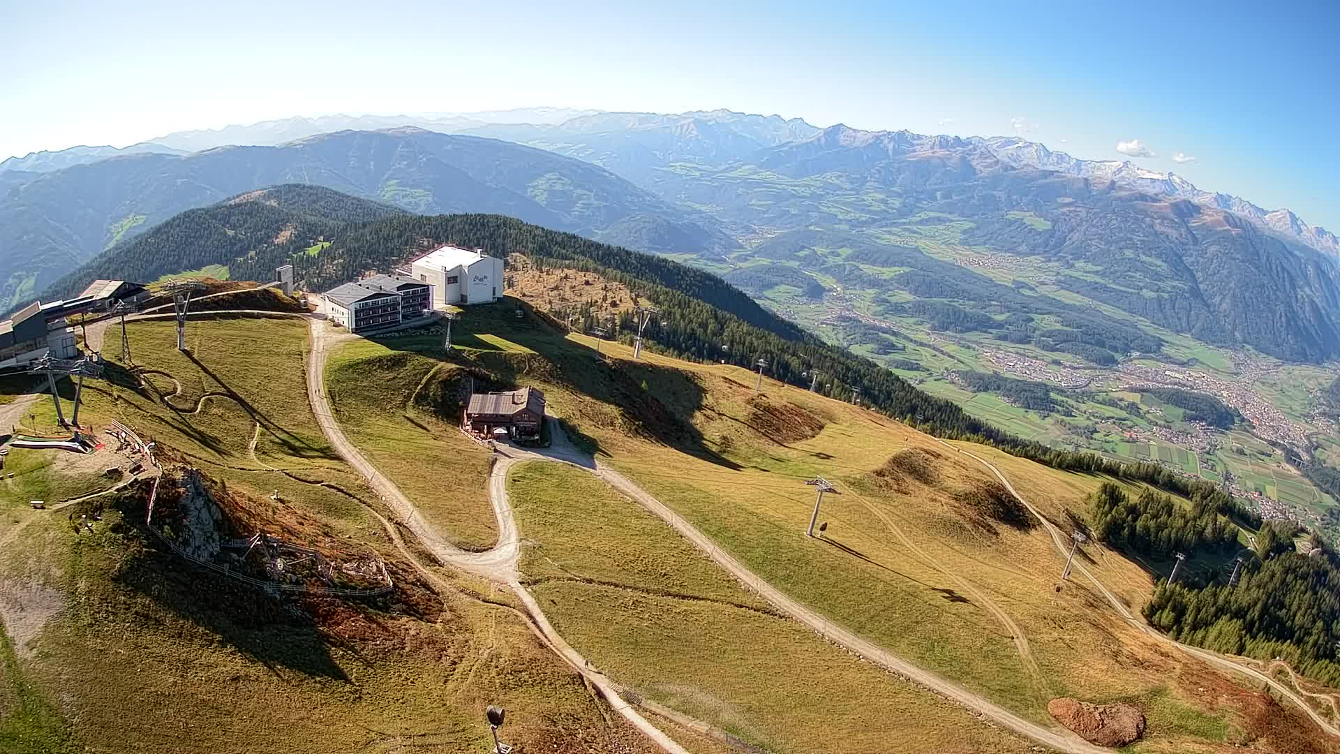 Kronplatz peak Ski resort | view to Bruneck