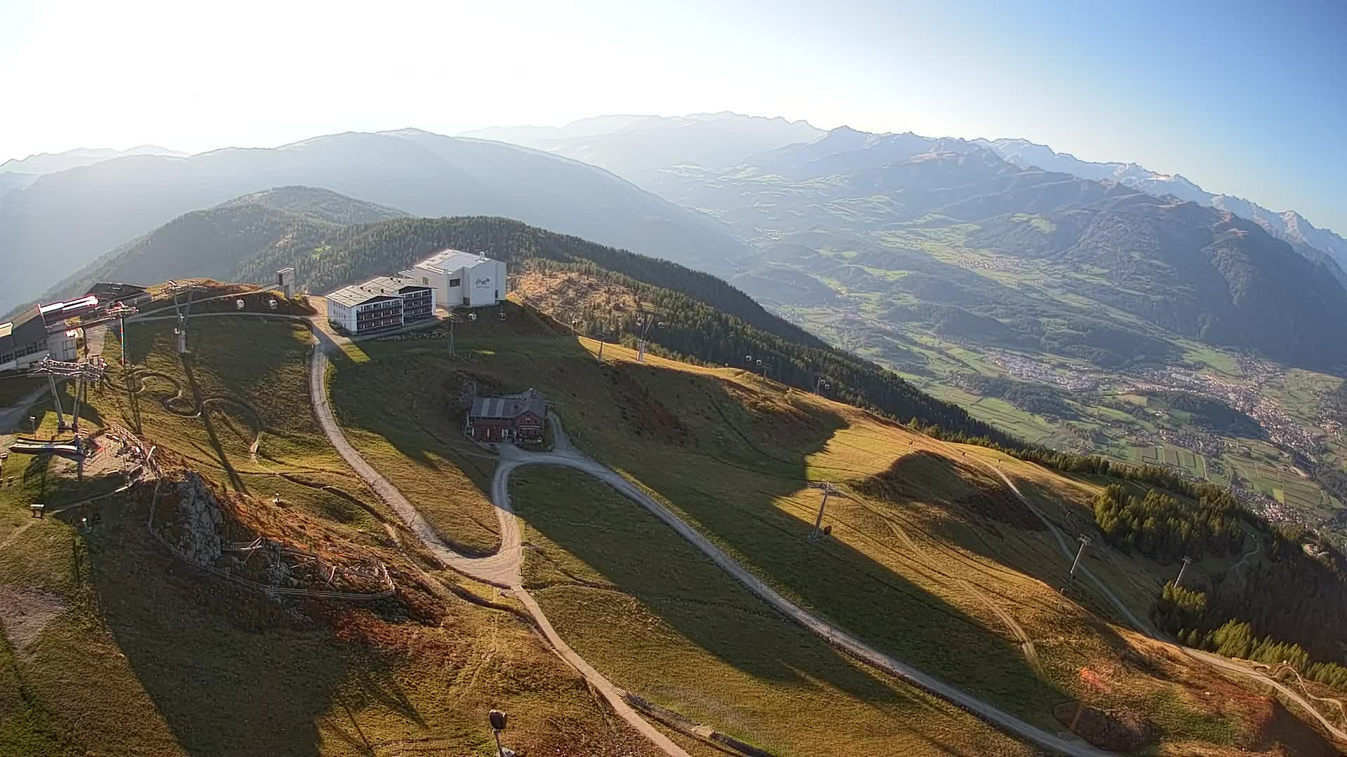 Skigebiet Kronplatz Gipfel | Blick auf Bruneck
