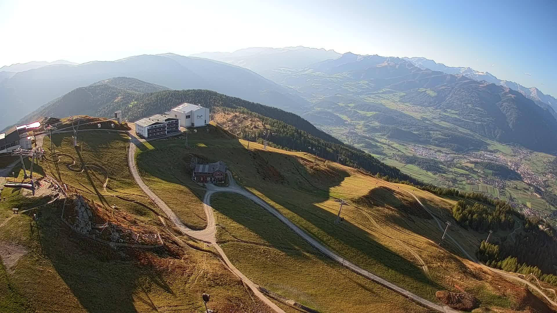 Kronplatz peak Ski resort | view to Bruneck
