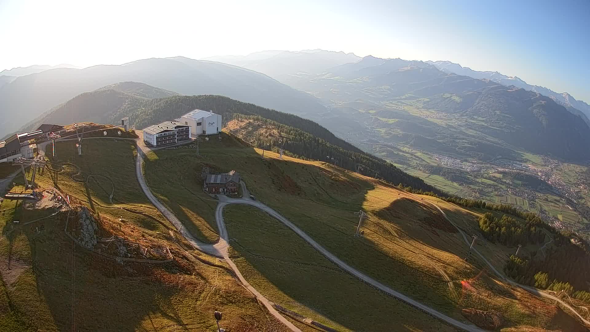 Station de ski Kronplatz sommet | vue sur Brunico