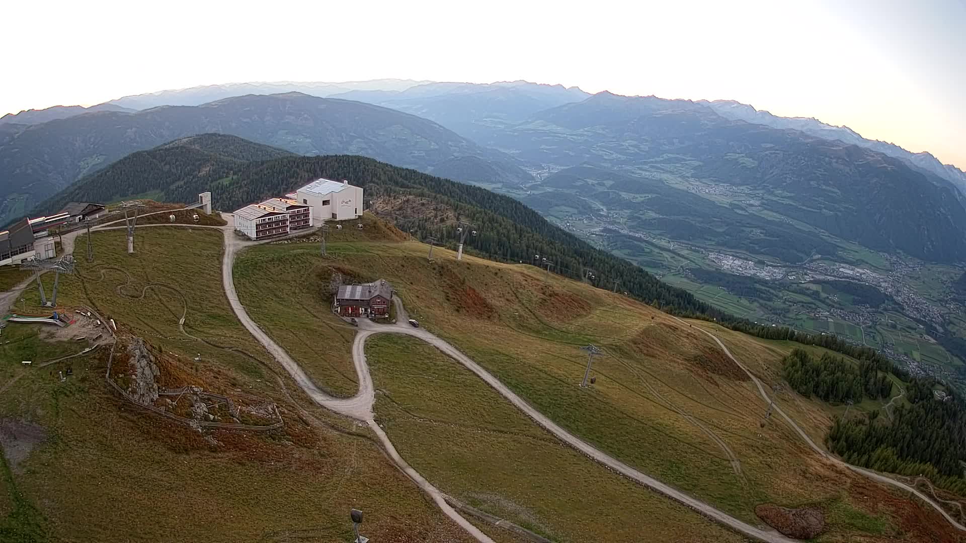 Kronplatz peak Ski resort | view to Bruneck