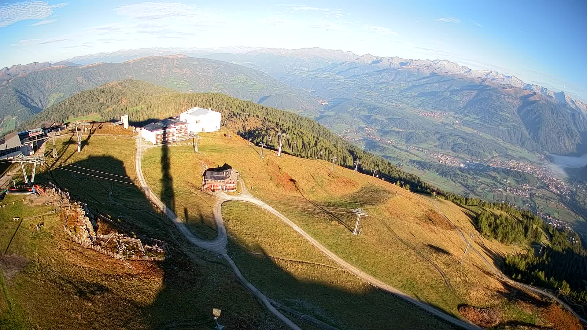 Station de ski Kronplatz sommet | vue sur Brunico