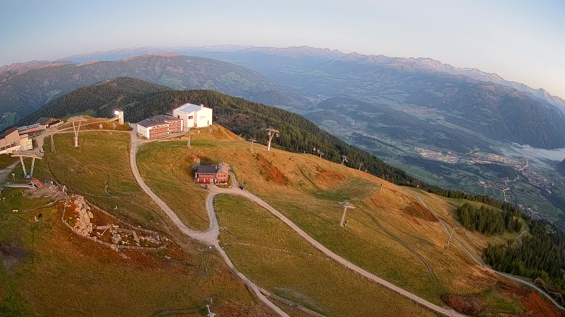 Kronplatz peak Ski resort | view to Bruneck