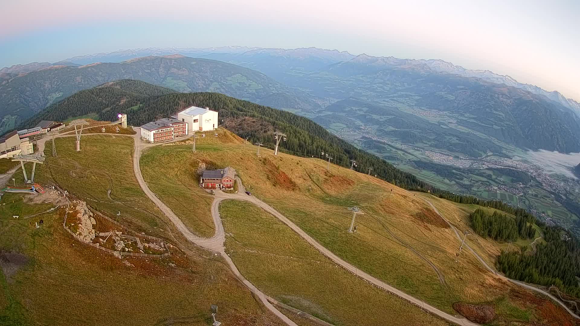 Kronplatz peak Ski resort | view to Bruneck