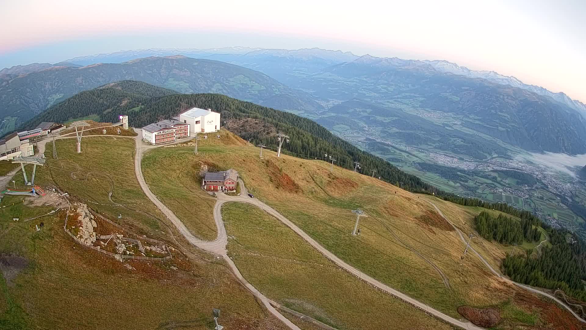Smučišče Kronplatz – vrh | pogled na Bruneck