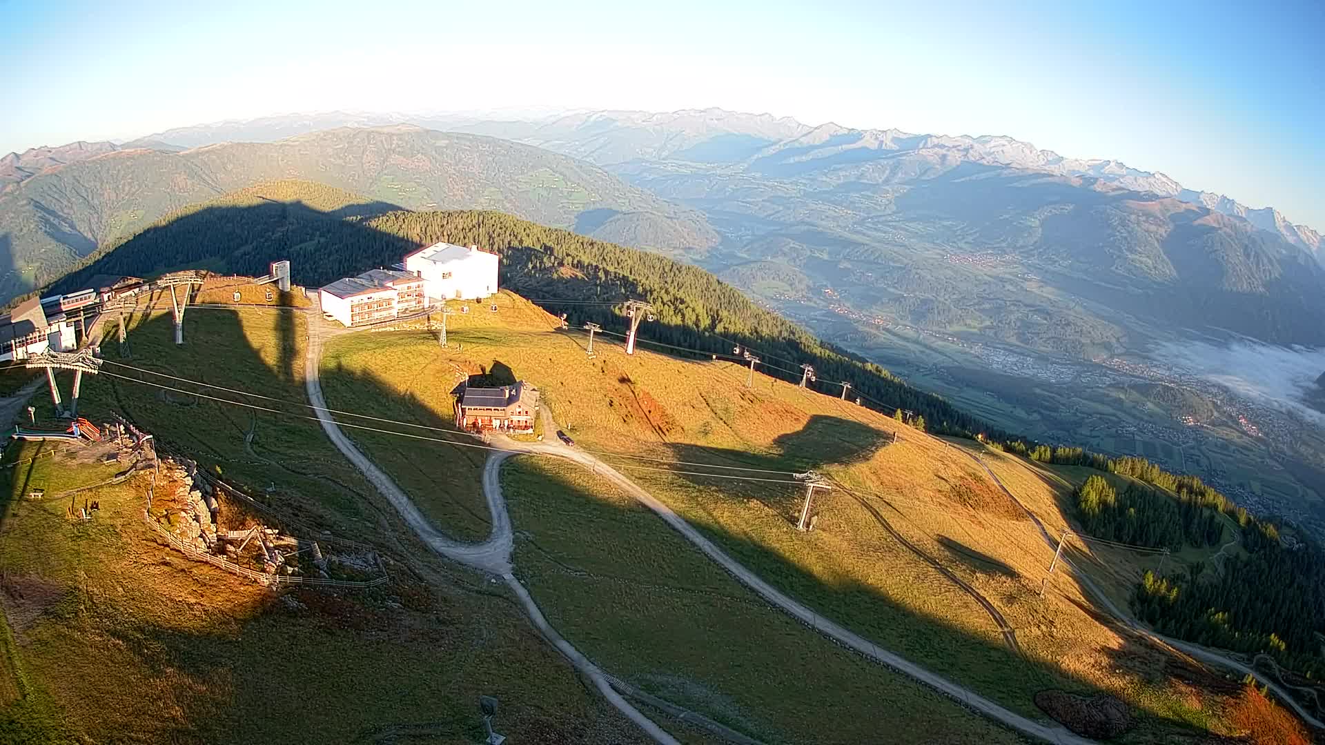 Kronplatz peak Ski resort | view to Bruneck