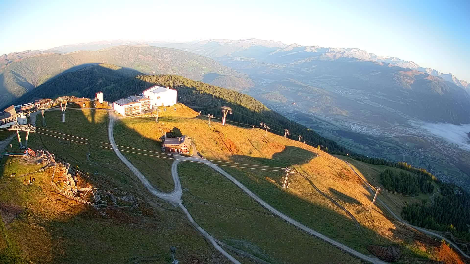Station de ski Kronplatz sommet | vue sur Brunico