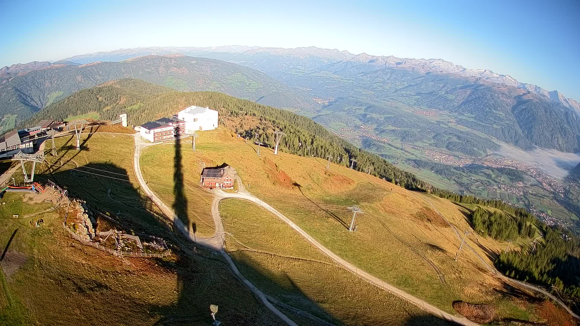 Stazione sciistica di Plan de Corones | vista su Brunico
