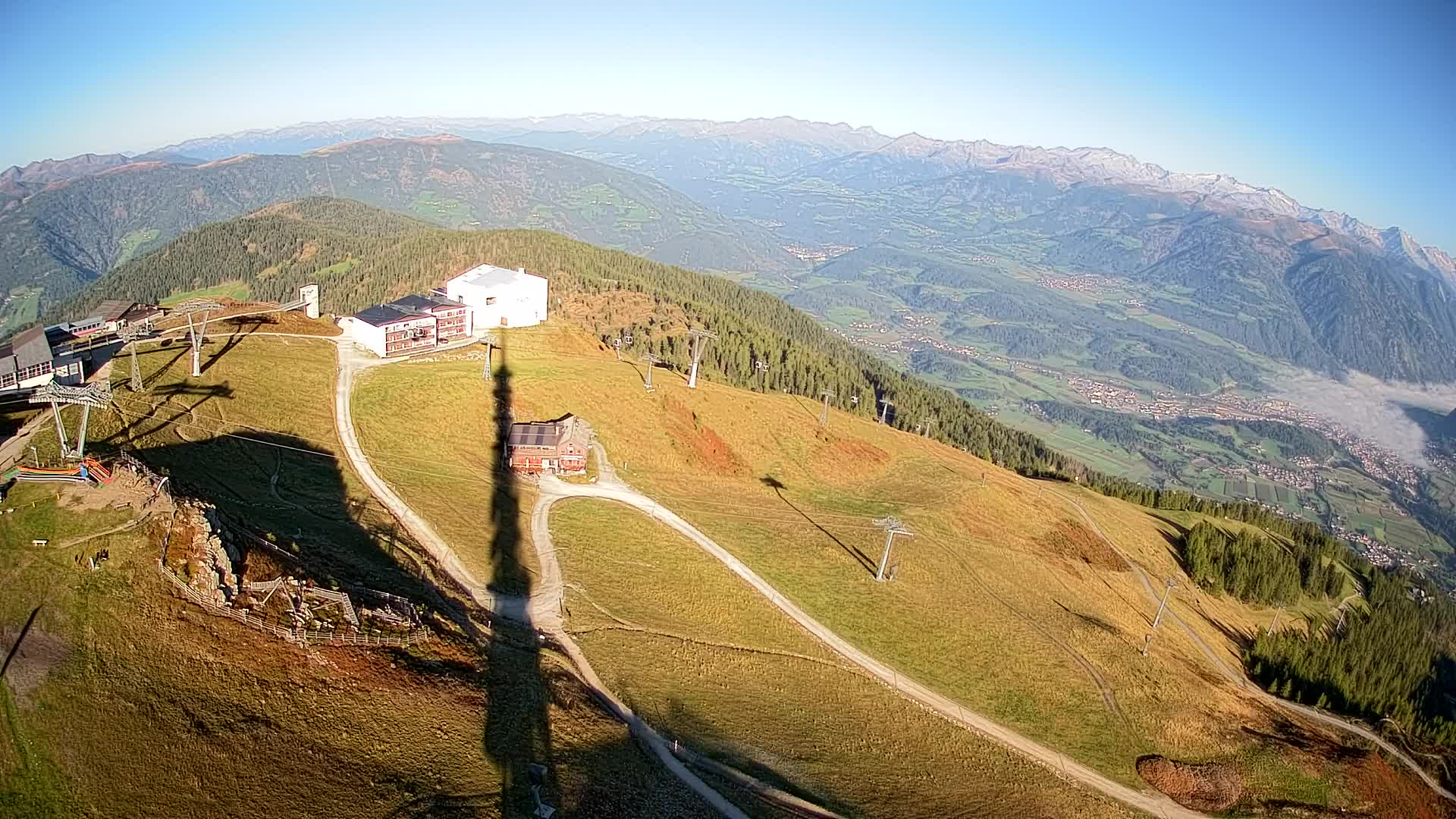 Skigebiet Kronplatz Gipfel | Blick auf Bruneck