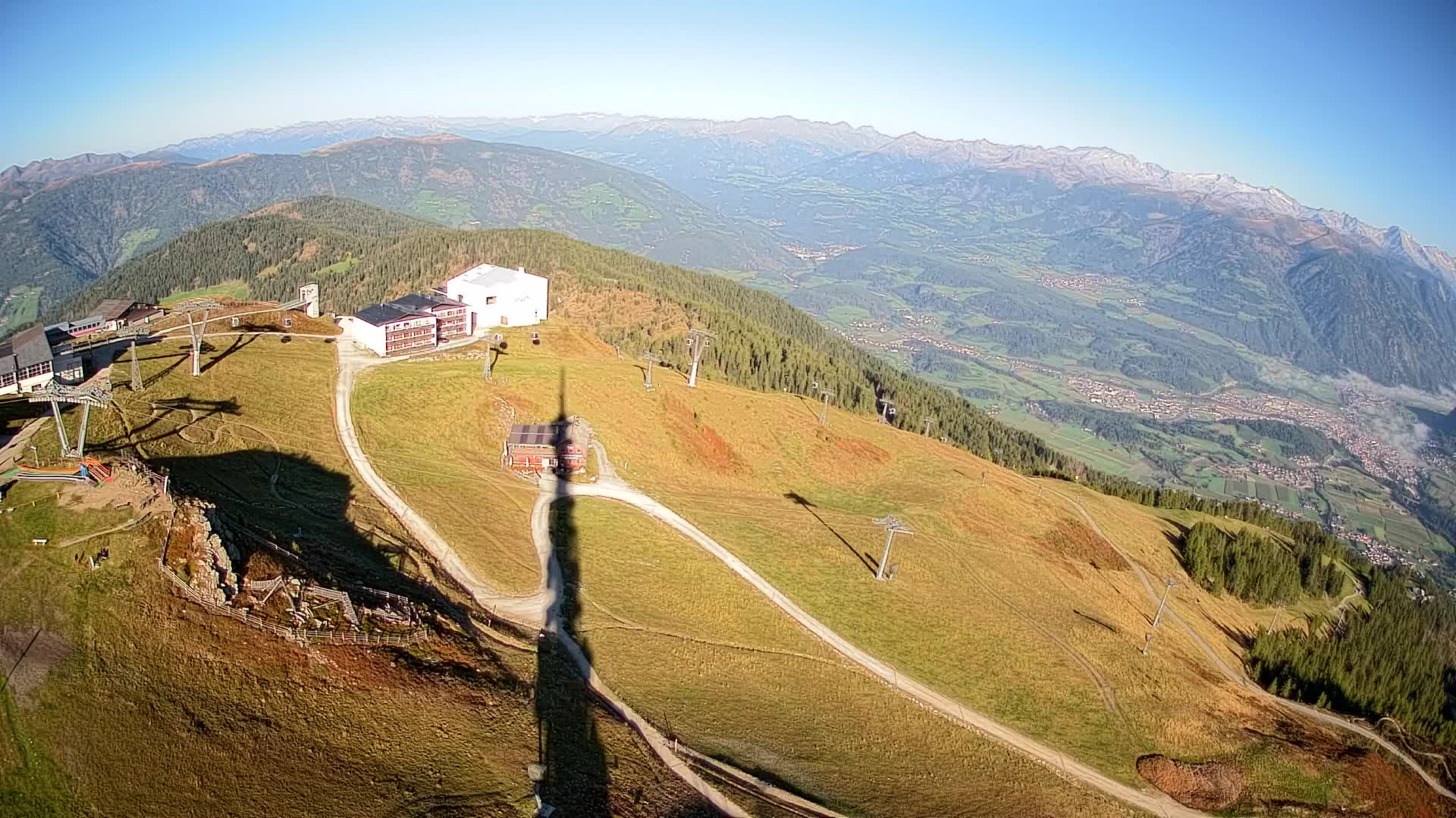Skigebiet Kronplatz Gipfel | Blick auf Bruneck