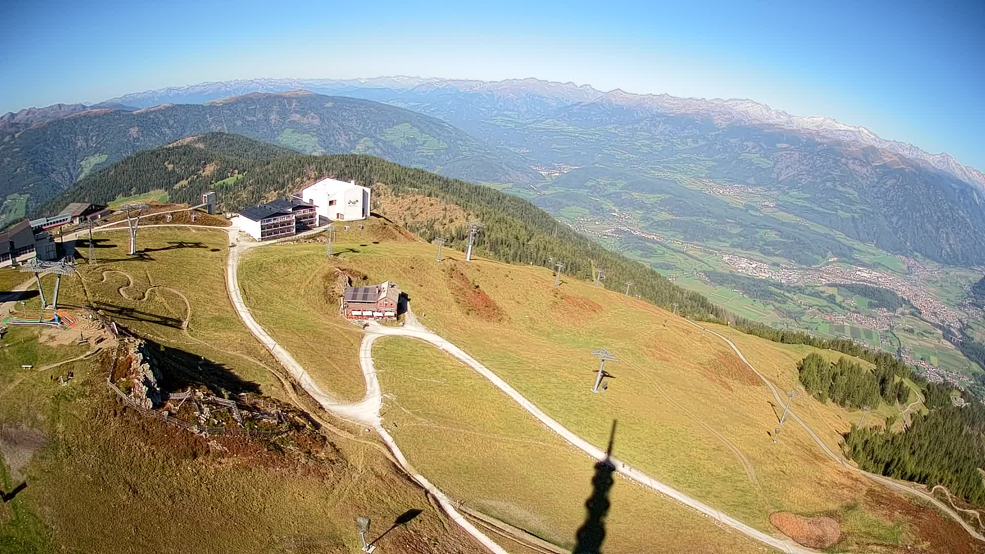 Station de ski Kronplatz sommet | vue sur Brunico