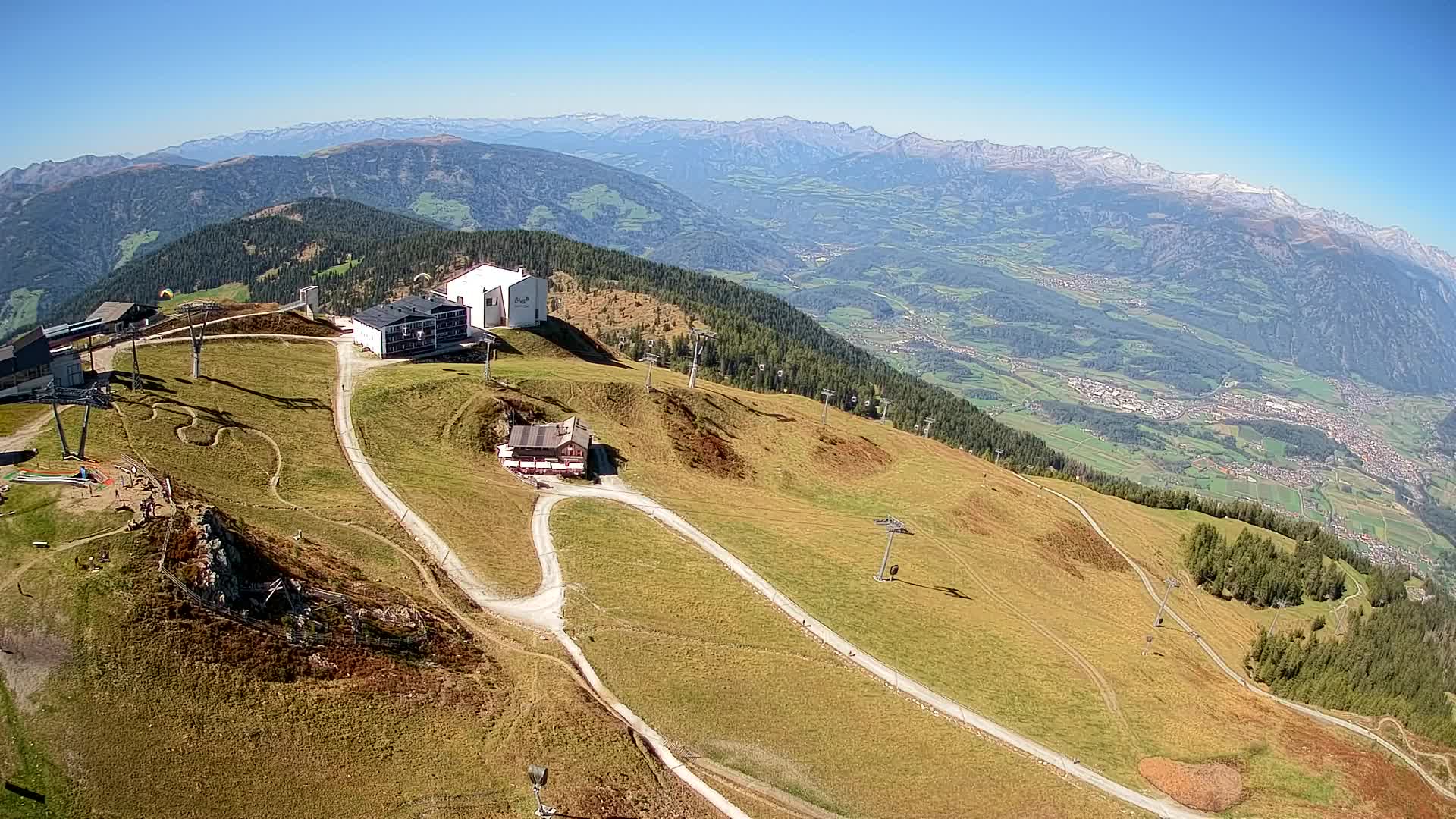 Station de ski Kronplatz sommet | vue sur Brunico