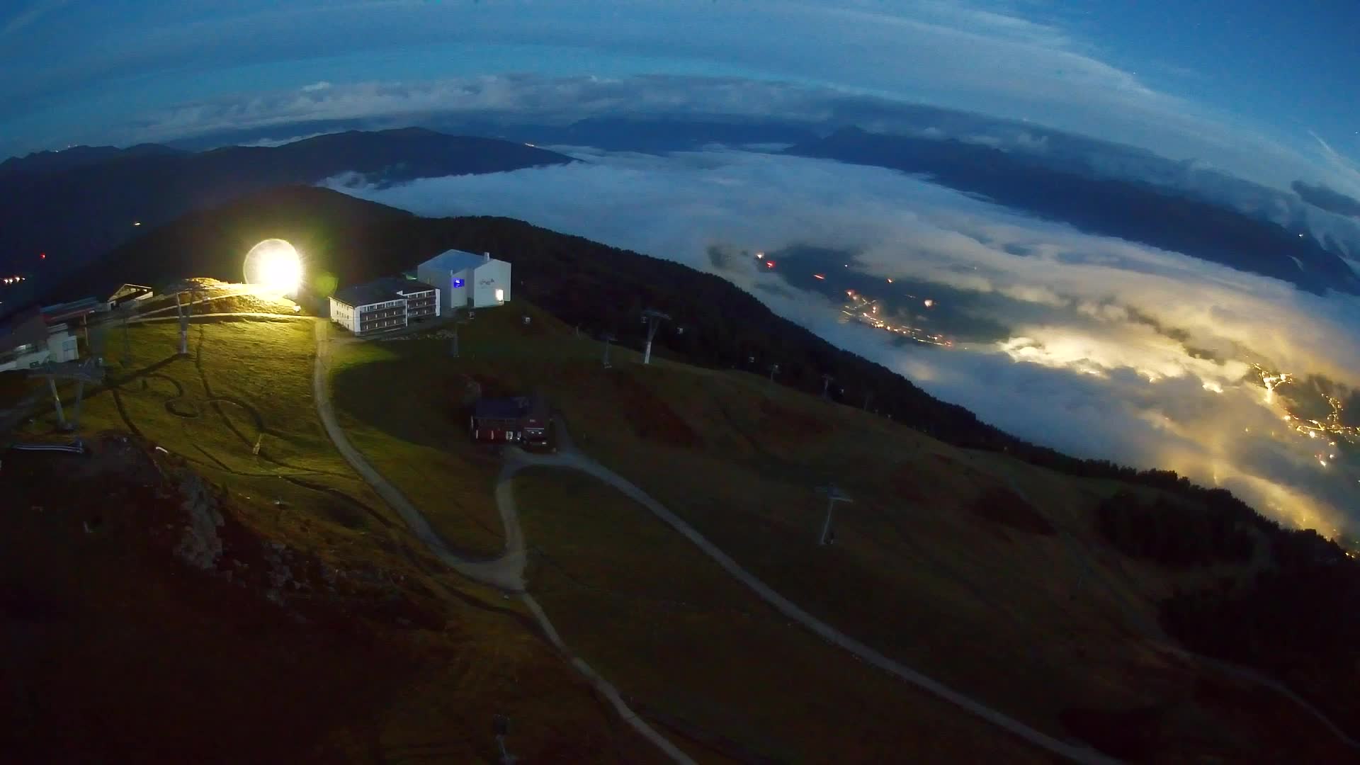 Kronplatz peak Ski resort | view to Bruneck