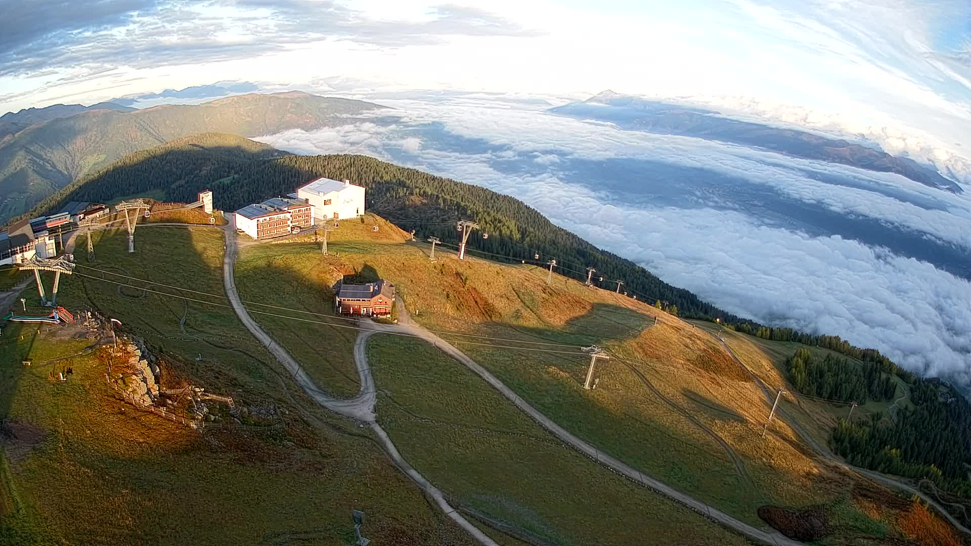 Stazione sciistica di Plan de Corones | vista su Brunico