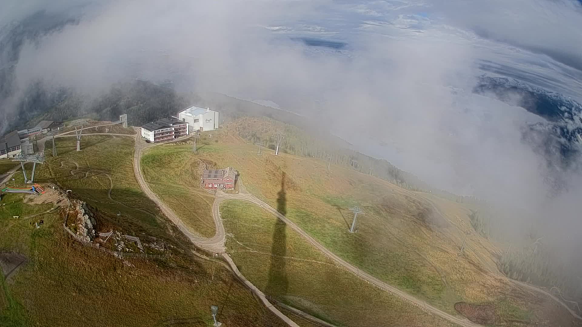Kronplatz peak Ski resort | view to Bruneck