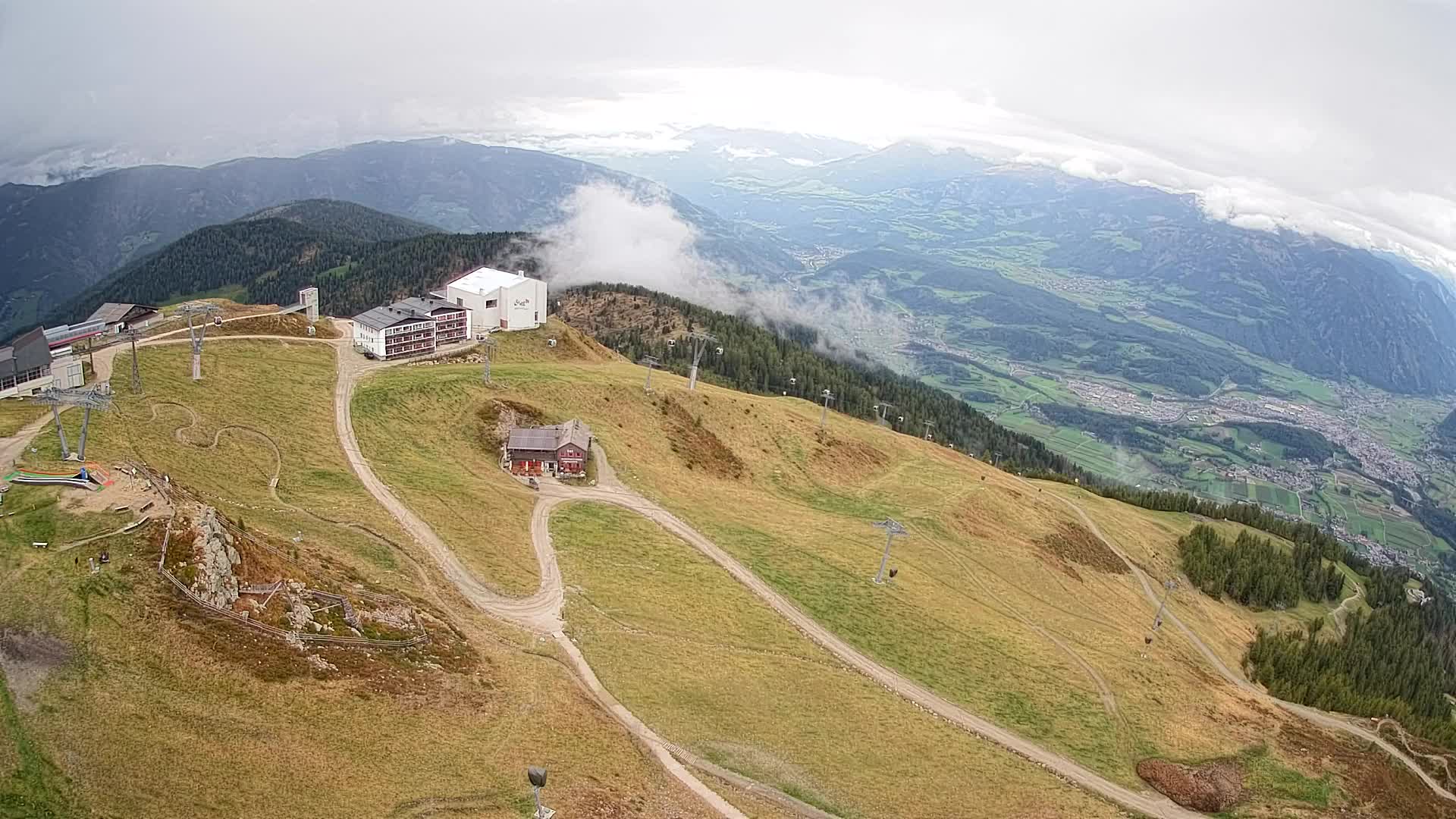 Kronplatz peak Ski resort | view to Bruneck