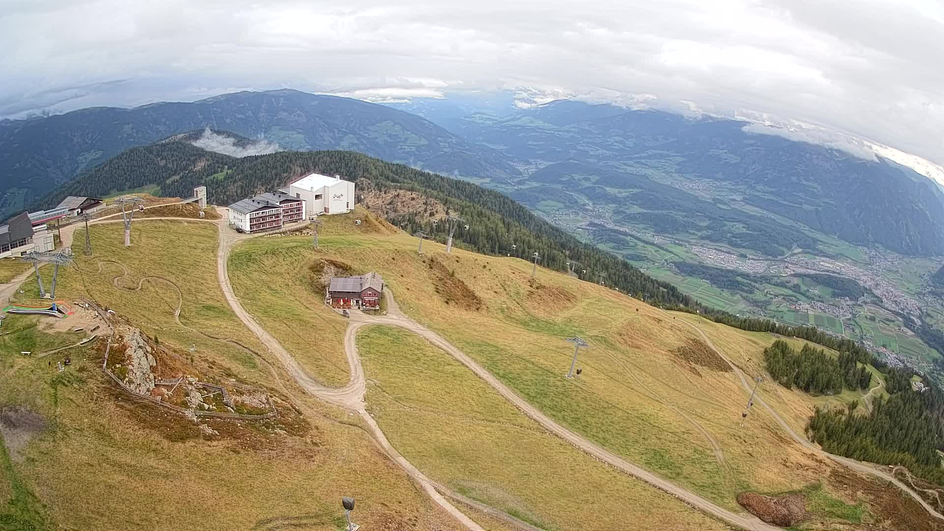 Kronplatz peak Ski resort | view to Bruneck