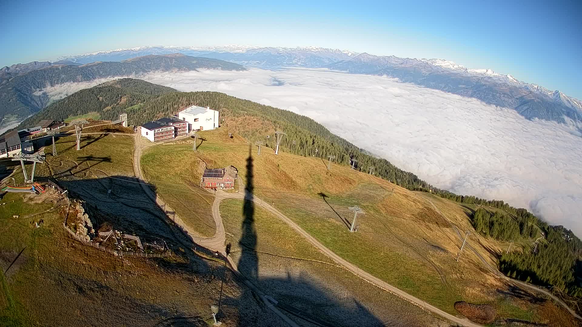 Kronplatz peak Ski resort | view to Bruneck
