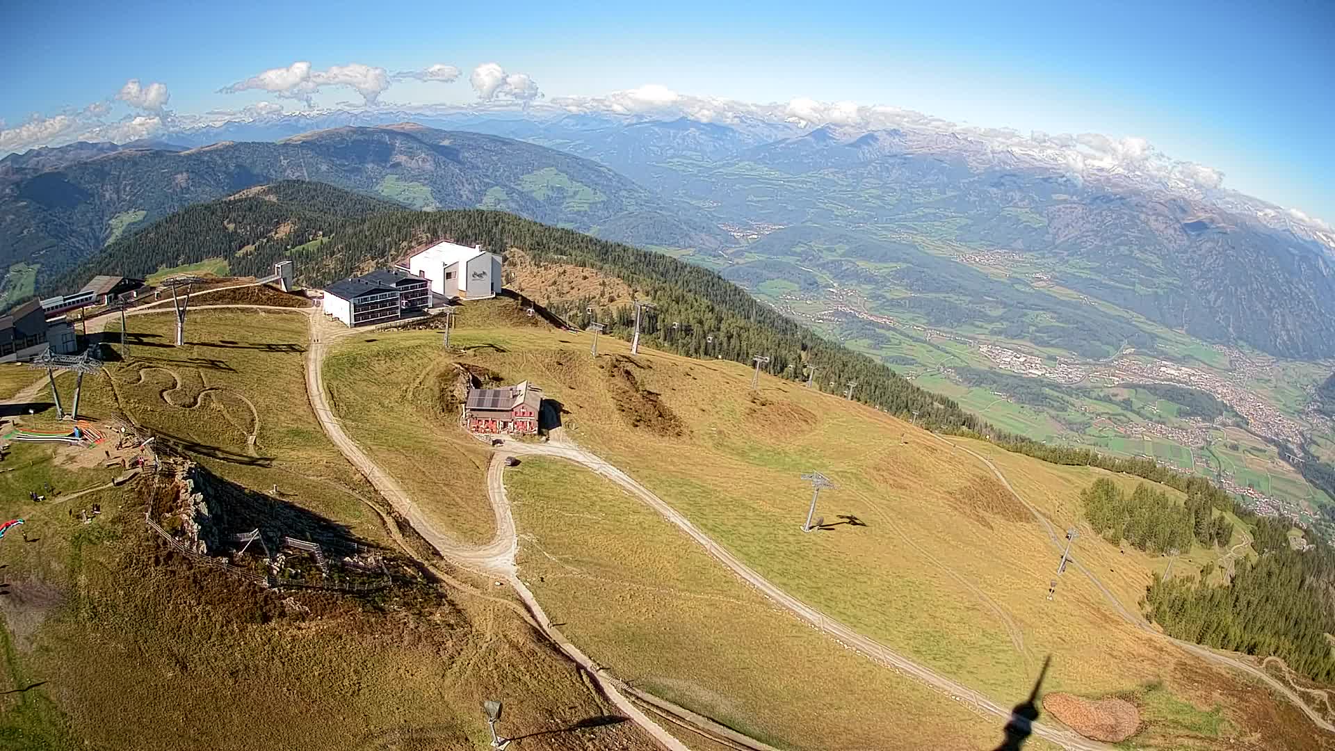 Kronplatz peak Ski resort | view to Bruneck