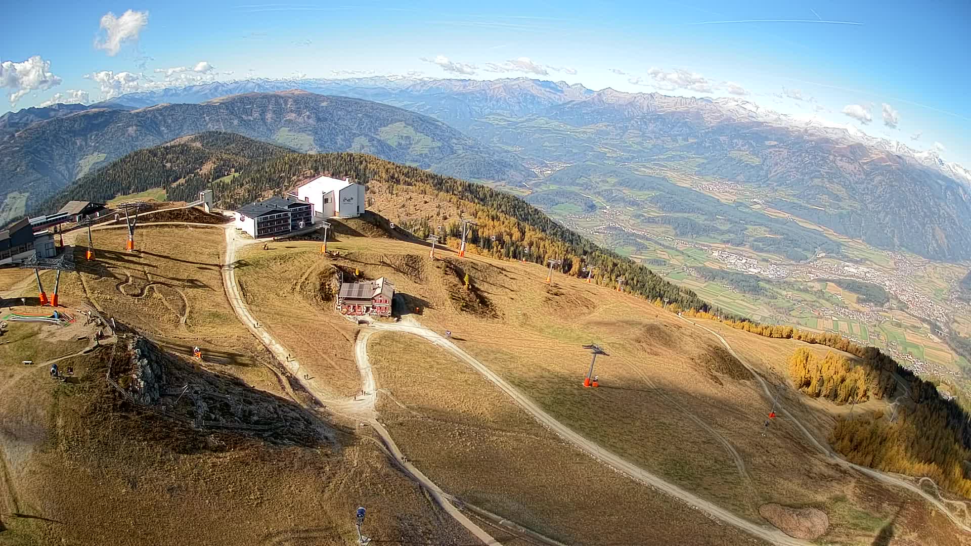 Kronplatz peak Ski resort | view to Bruneck