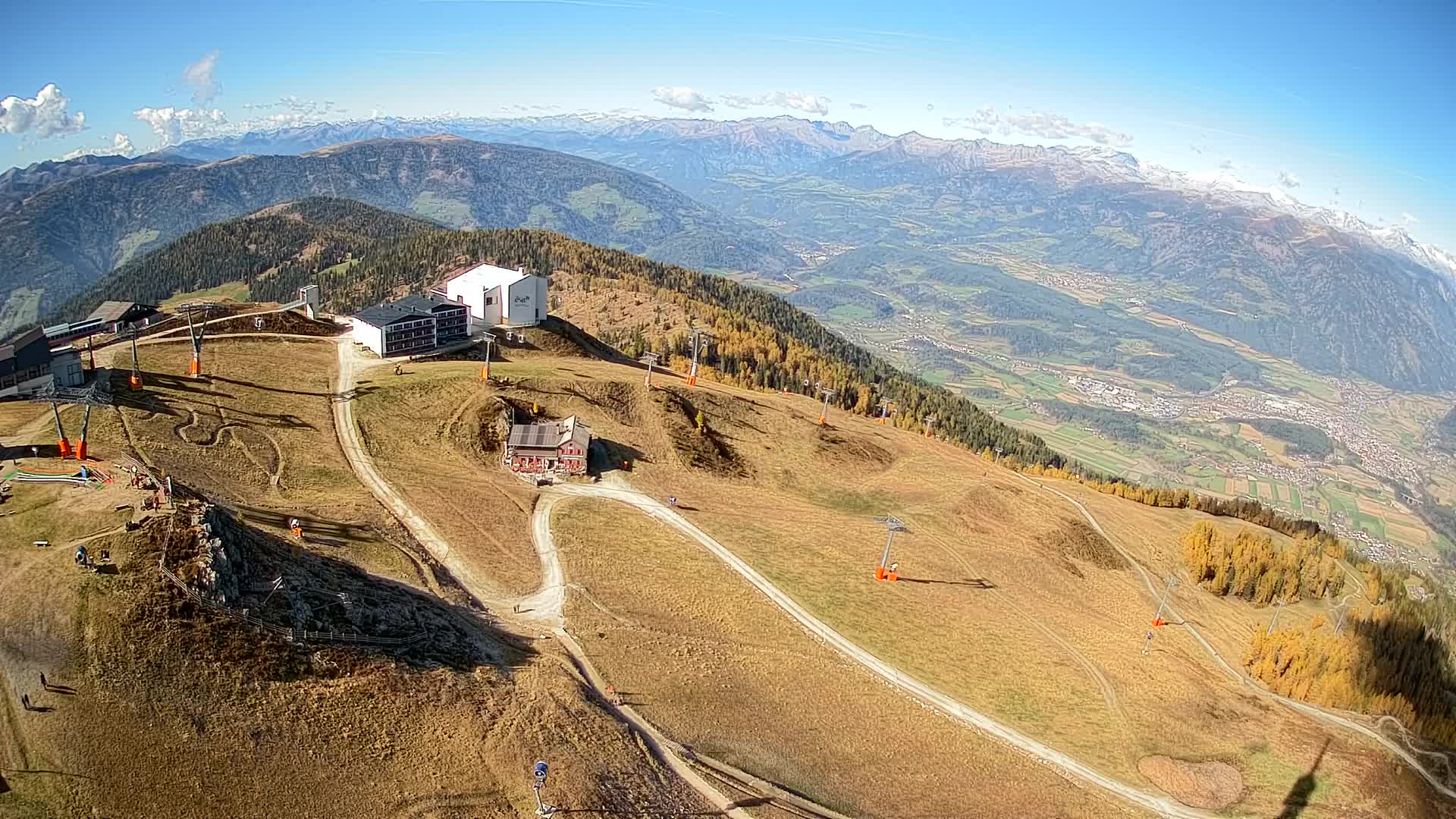 Kronplatz peak Ski resort | view to Bruneck