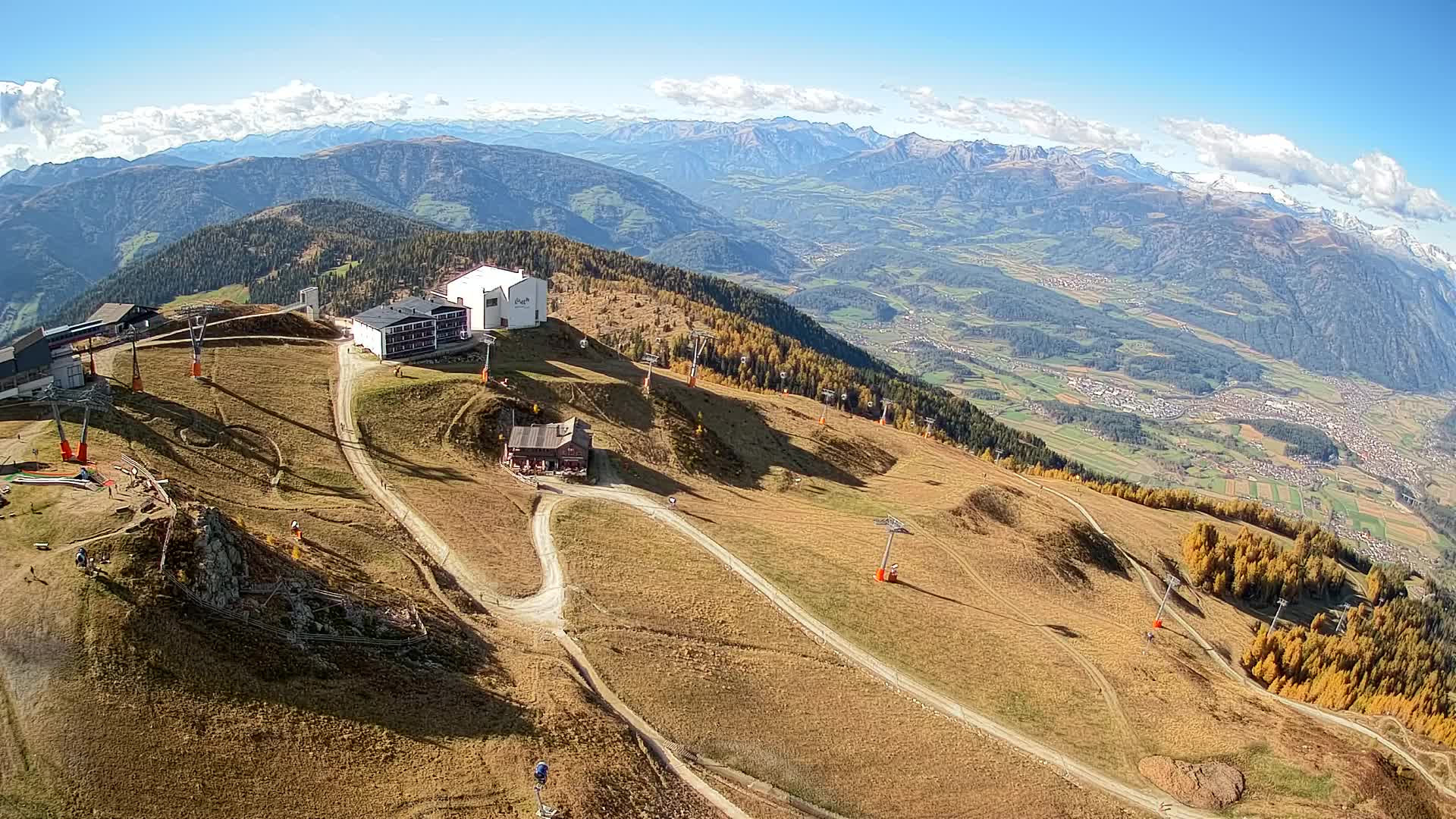 Kronplatz peak Ski resort | view to Bruneck