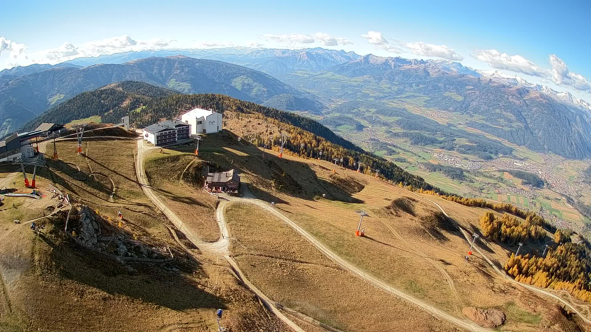 Stazione sciistica di Plan de Corones | vista su Brunico