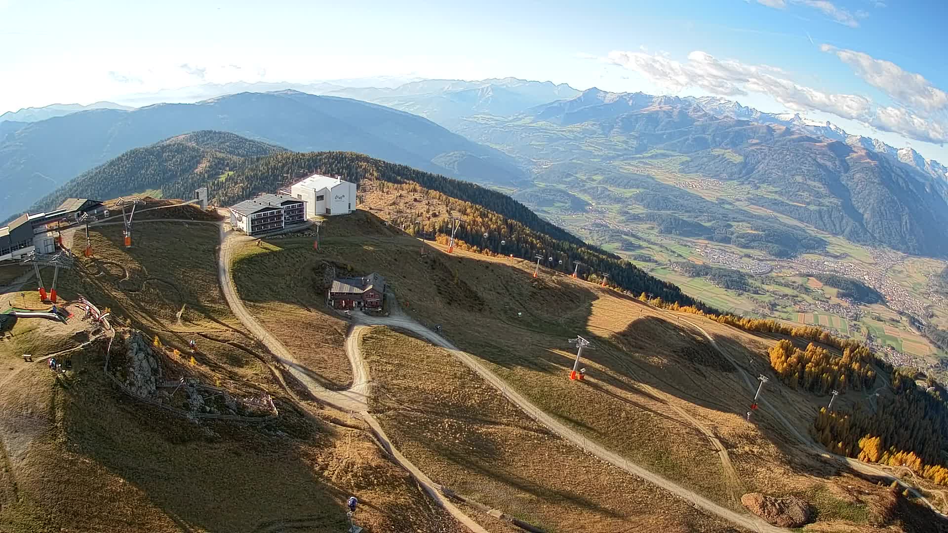 Kronplatz peak Ski resort | view to Bruneck