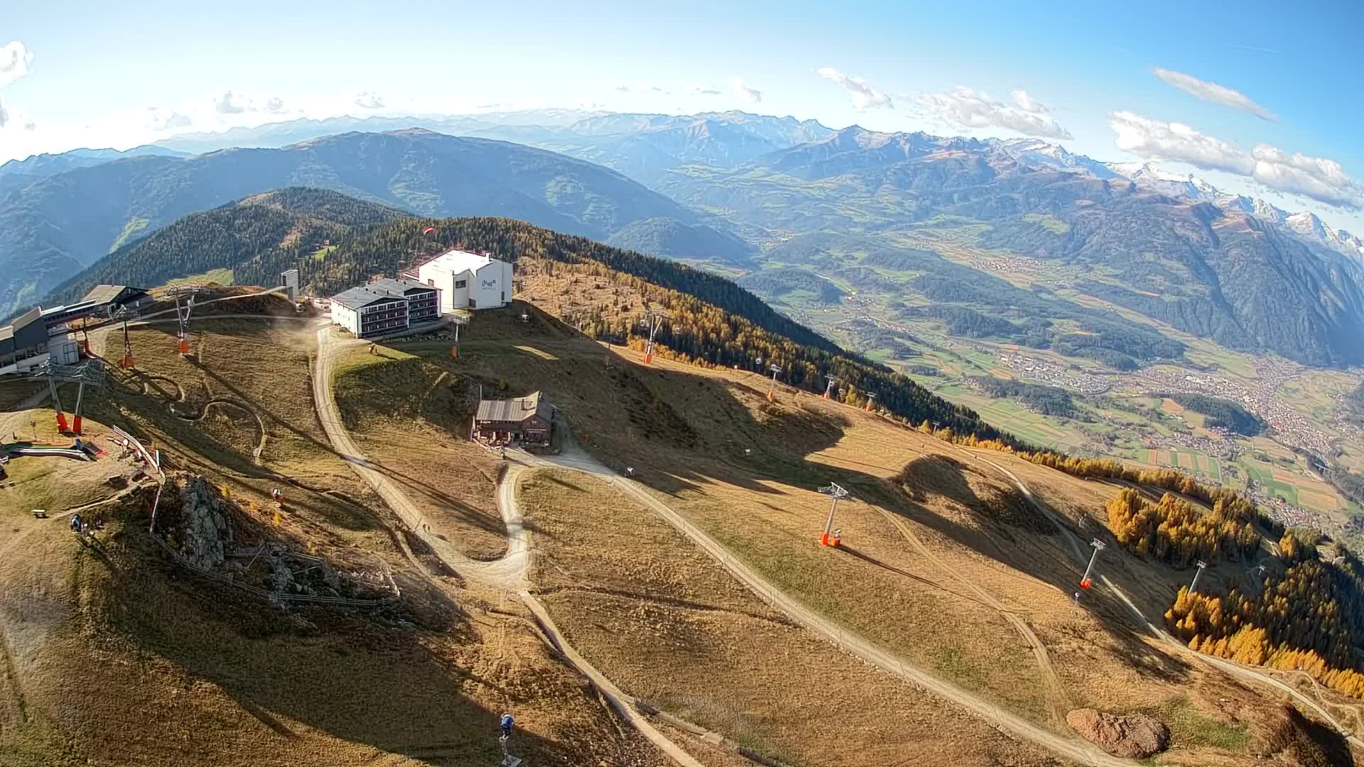 Kronplatz peak Ski resort | view to Bruneck