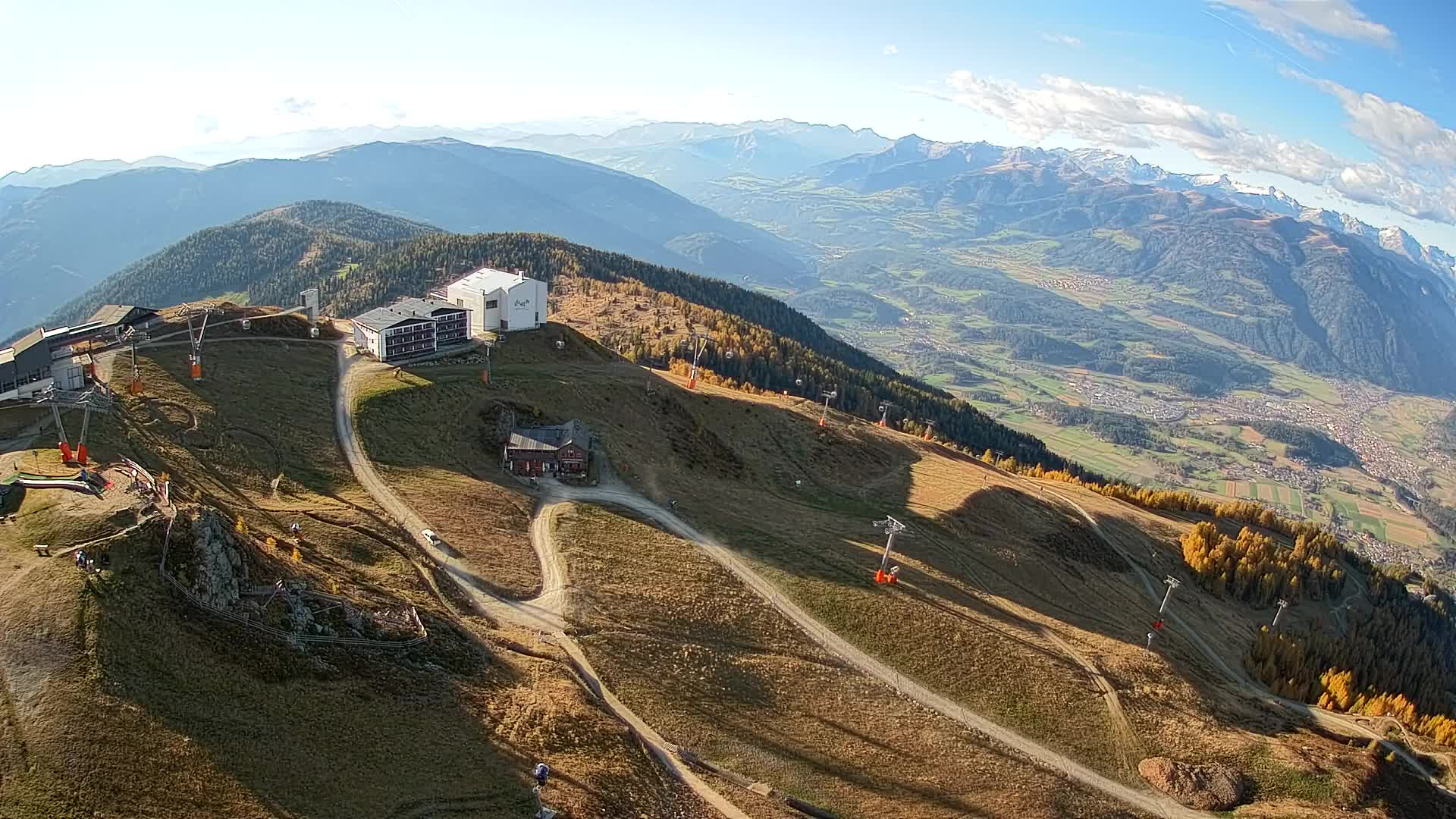 Kronplatz peak Ski resort | view to Bruneck