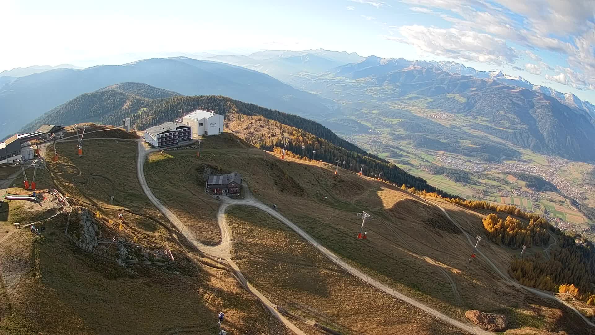 Stazione sciistica di Plan de Corones | vista su Brunico
