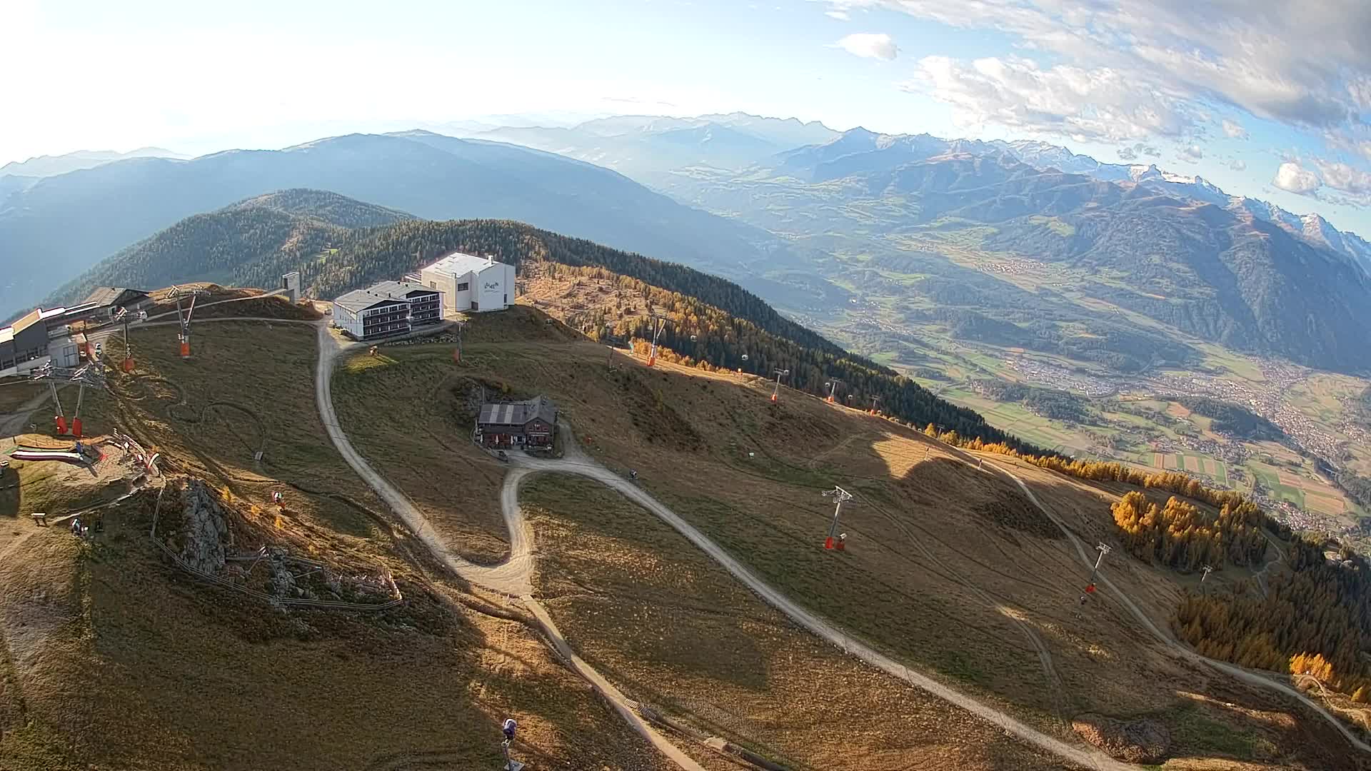 Stazione sciistica di Plan de Corones | vista su Brunico