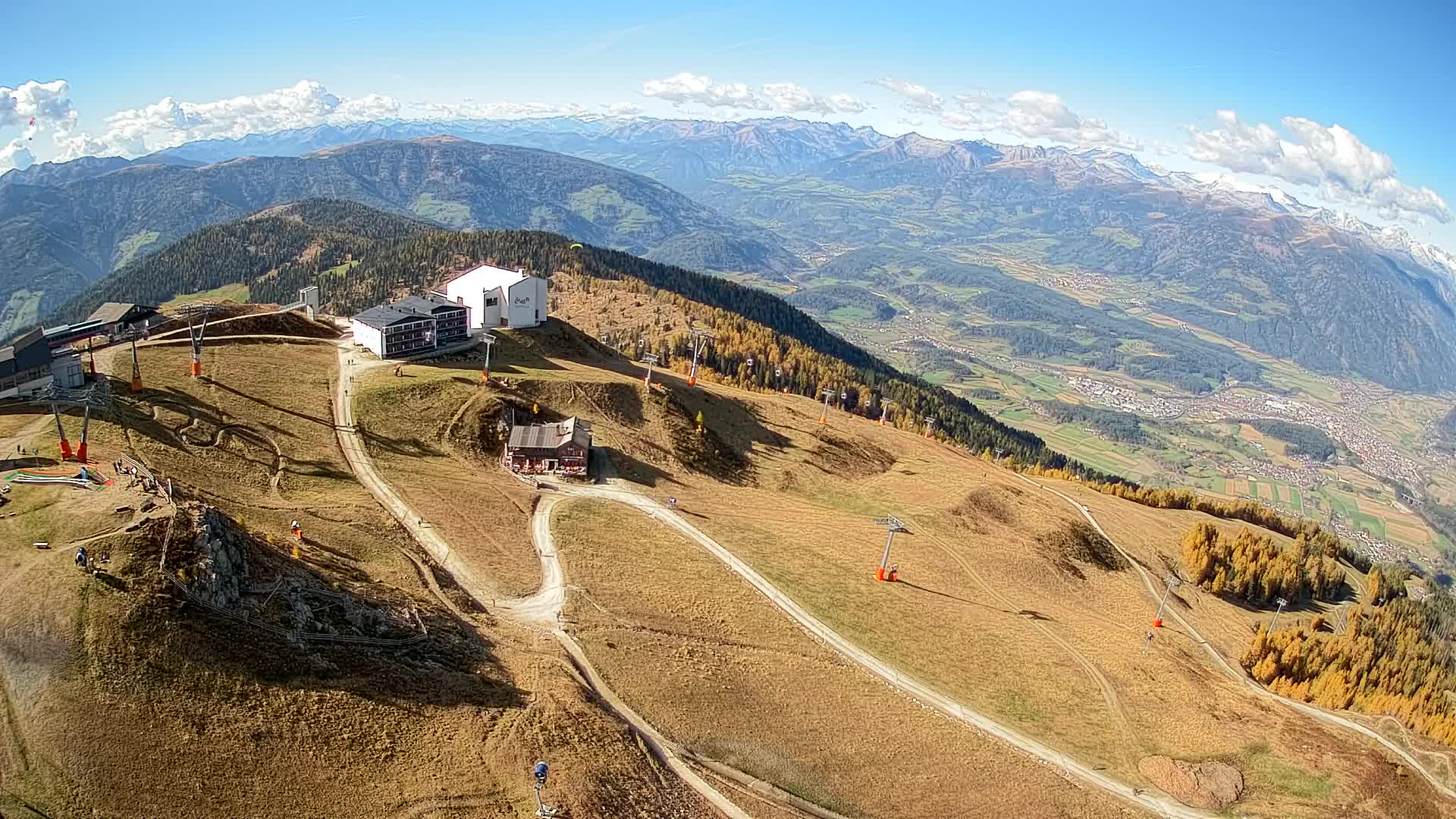 Station de ski Kronplatz sommet | vue sur Brunico